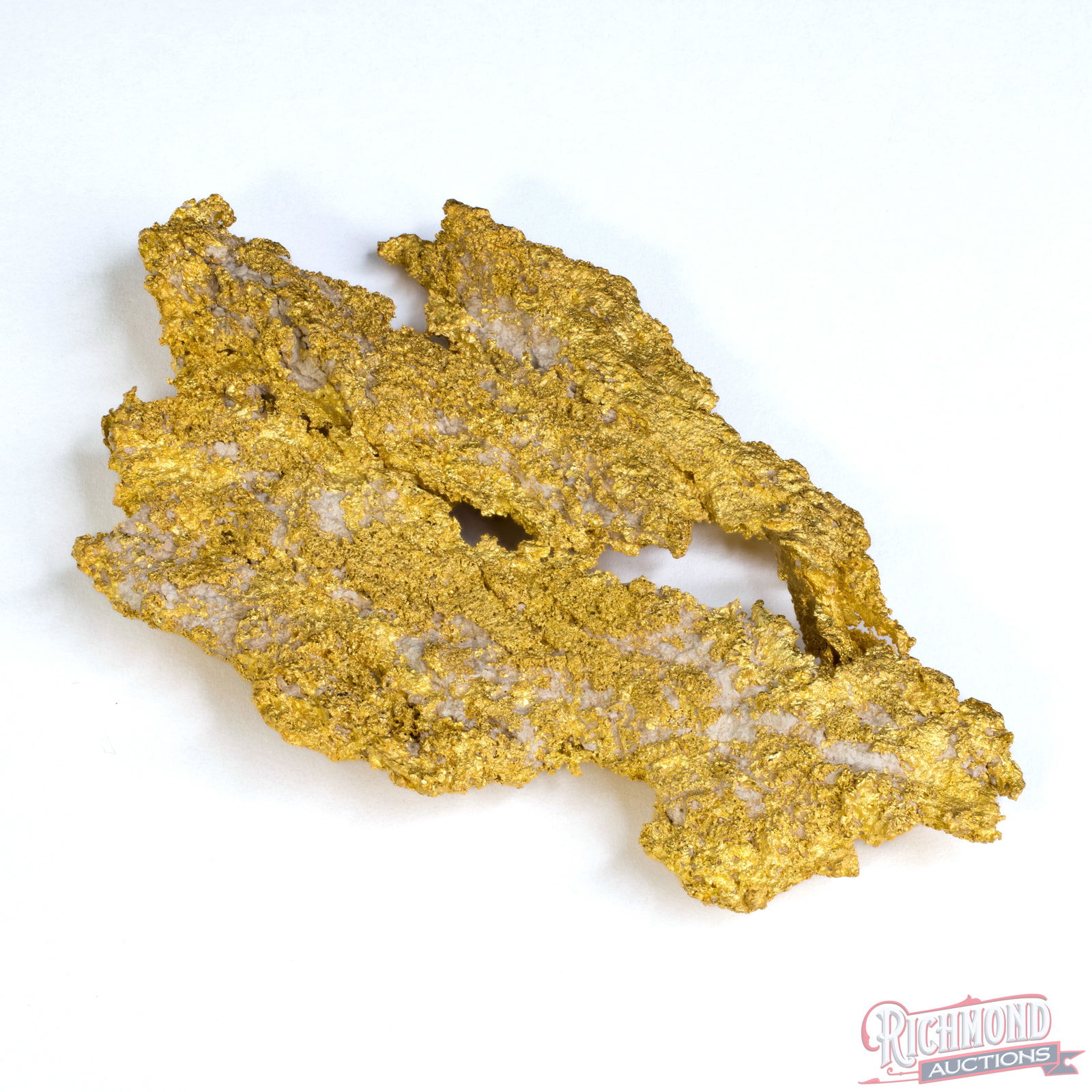 149 gram Rare Large Reef Gold Nugget Extracted From Quartz Vein (4.7 oz) - 4