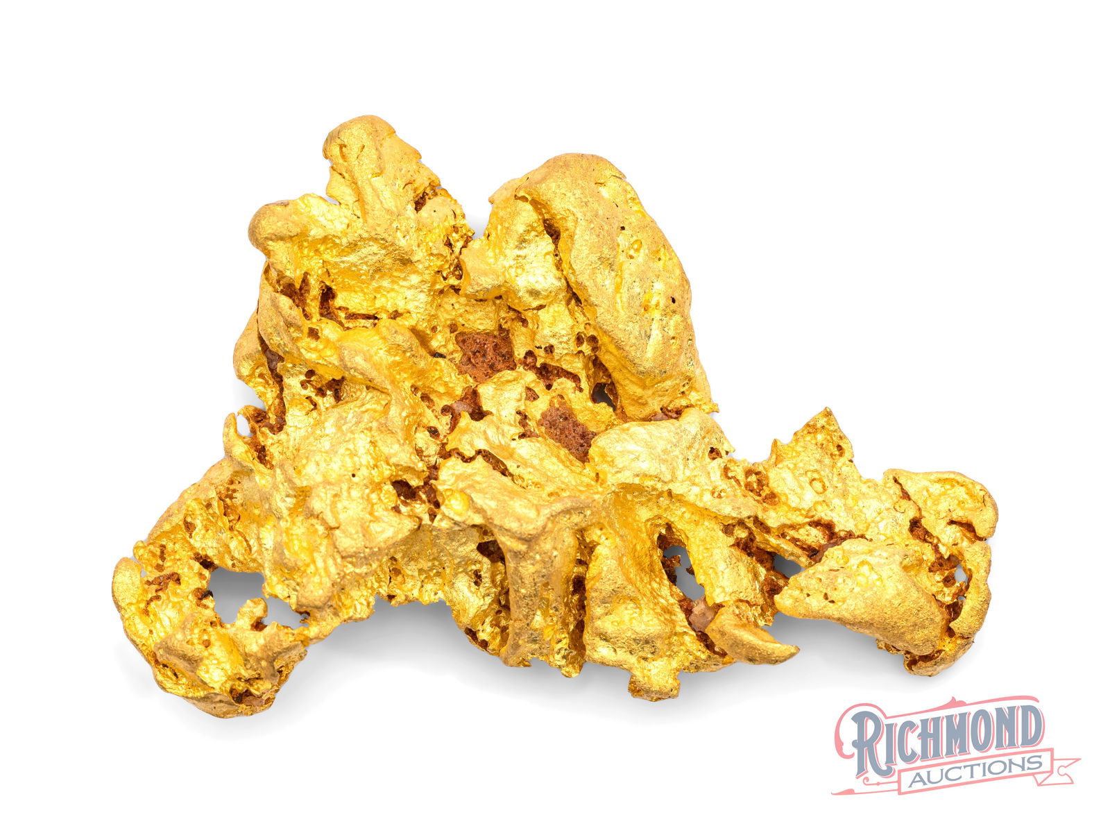 124.4g Rare Inverted Crystal Large Gold Nugget (4oz) (1 of 2)