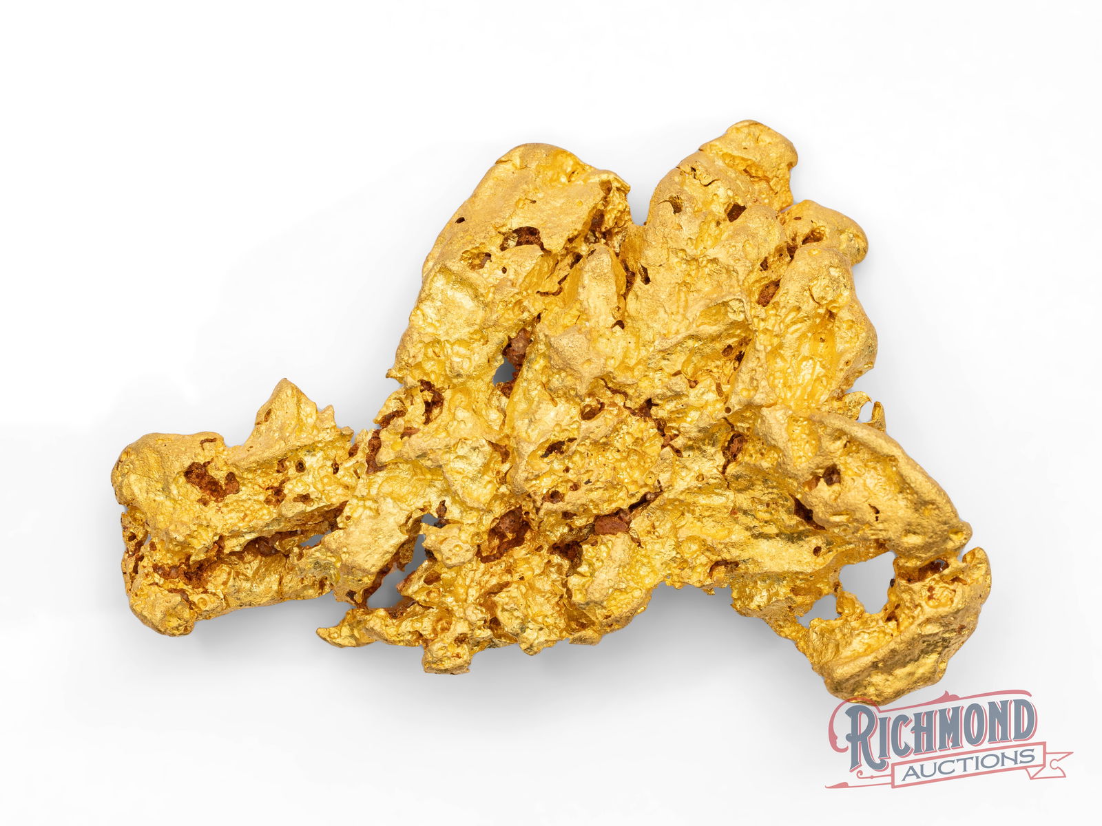 124.4g Rare Inverted Crystal Large Gold Nugget (4oz) - 2