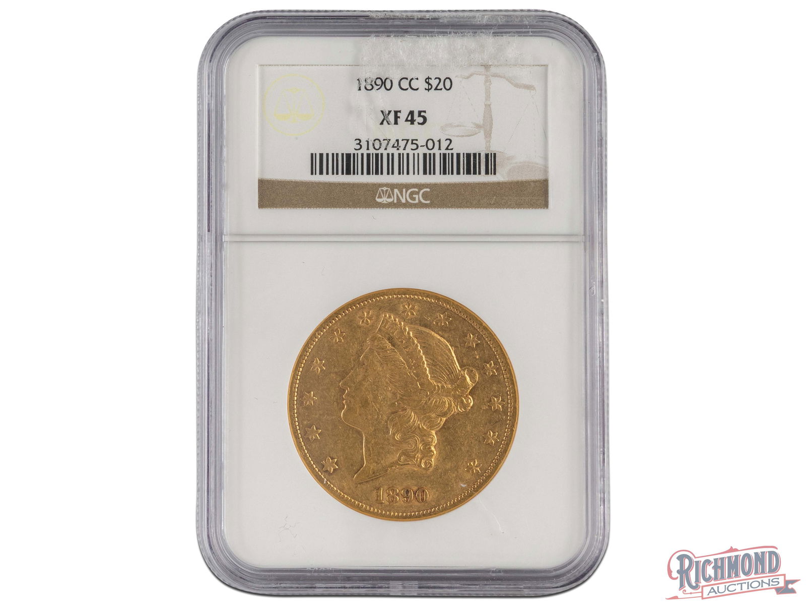 Sought After Carson City Mint 1890 Liberty Double Eagle, NGC XF-45 (1 of 2)