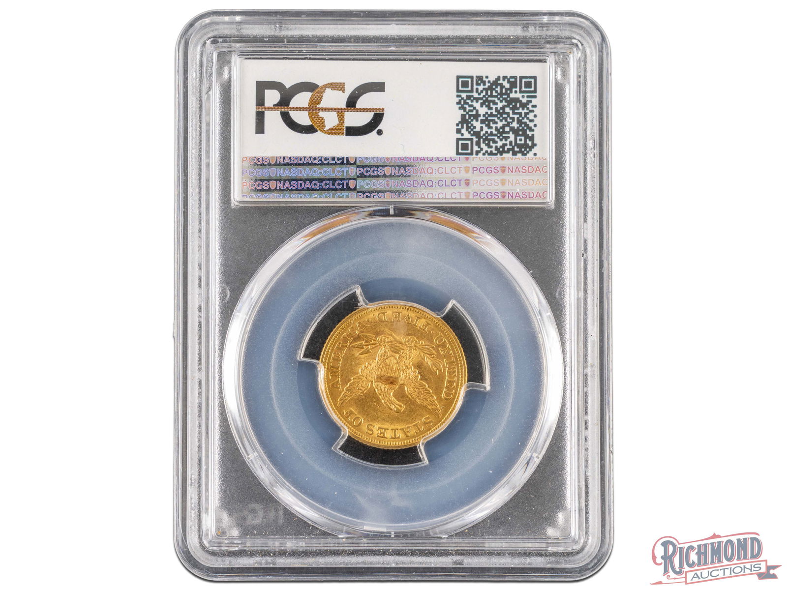 Pleasing and Eye-Catching 1861 $5 Liberty Gold Coin MS-61 - 2