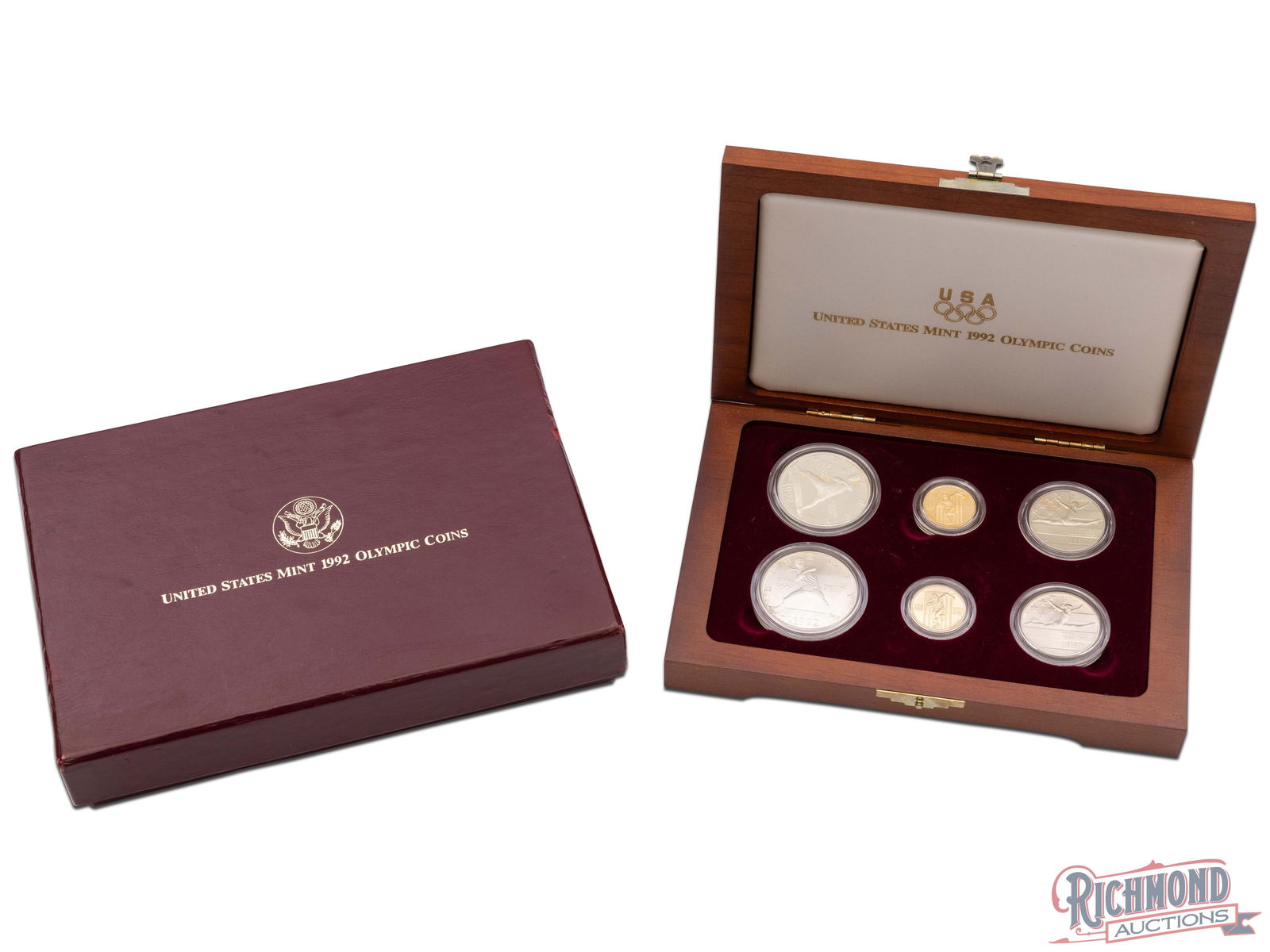 1992 United States Mint Olympic Gold and Silver Commemorative Set (6 Coins) (1 of 1)