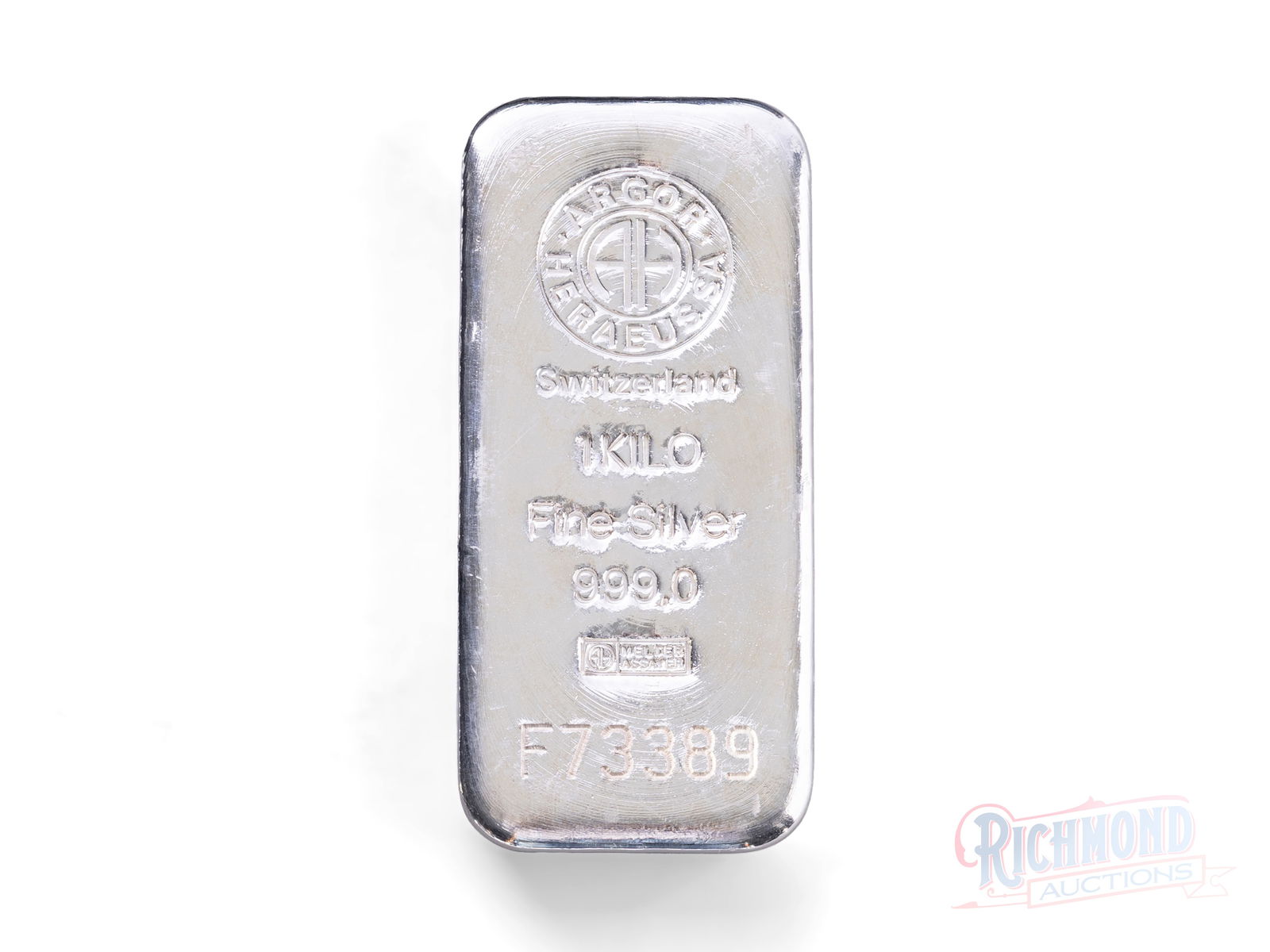 Globally Recognized Argor Heraeus SA 1 Kilo Silver Bar (1 of 4)