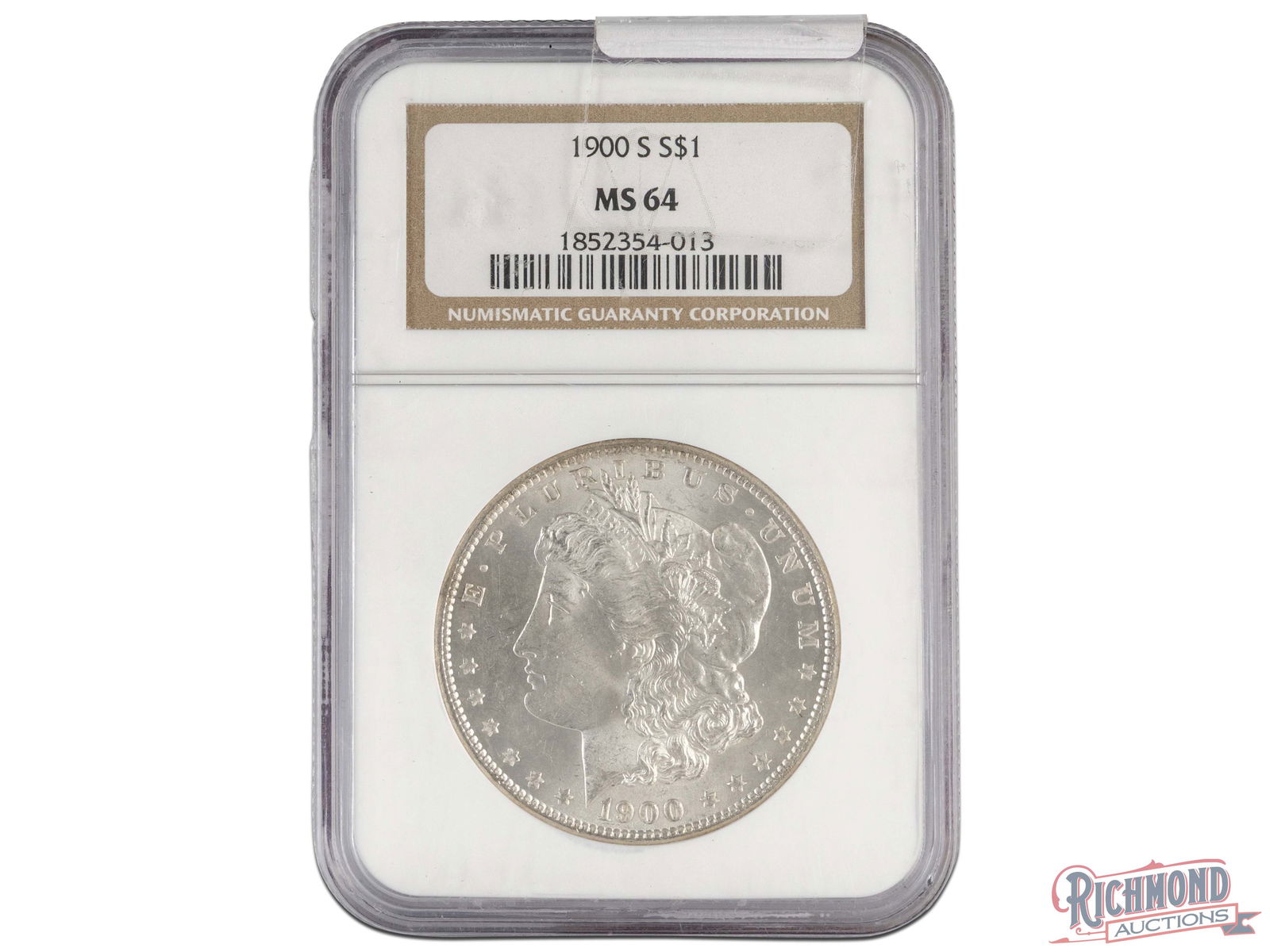 Seldom Seen 1900-S $1 Morgan Silver Dollar, NGC MS-64: At the beginning of the 1900s, the Morgan Dollar series mintages began to decrease at a steady rate. This was seen most heavily in the "S" mintmarks. While the 1900-S is seen more often than the 1903-