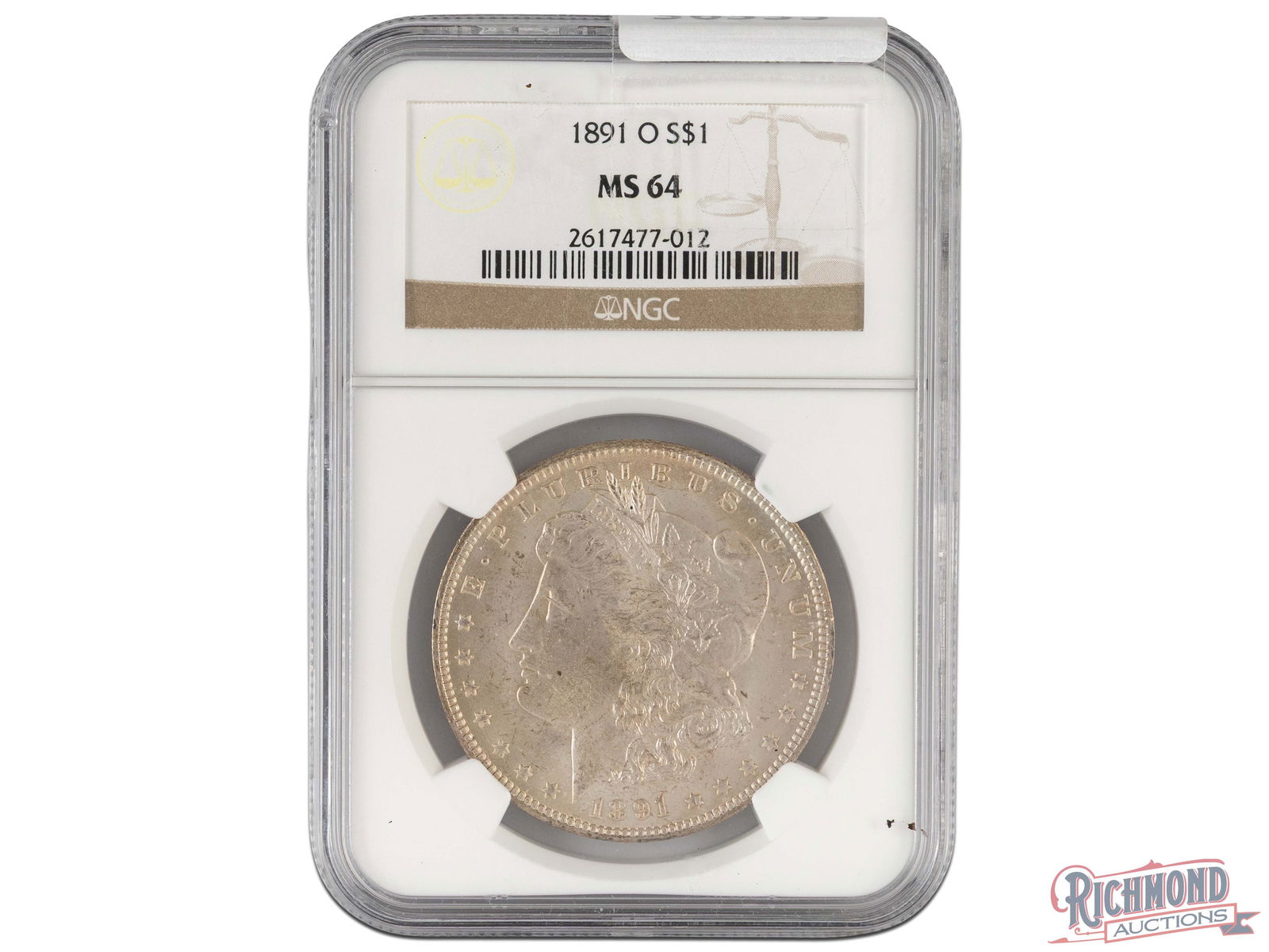 Gem 1891-O Morgan Silver Dollar, NGC MS-64 (1 of 2)