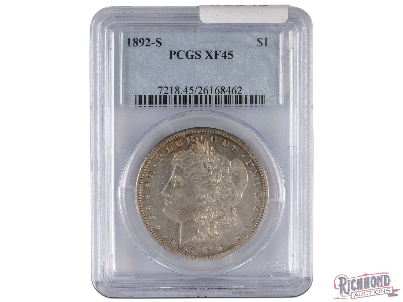 PCGS XF-45 1892-S Morgan Silver Dollar: The 1890s were tough years for the Morgan Silver Dollar. The quality of the dies were degraded, less were being produced, and production struggled overall. Finding a mid-grade XF-45 1892-S Morgan Doll