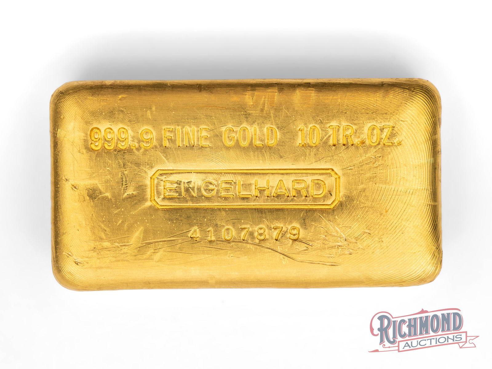 Hefty Ten Ounce Vintage Gold Engelhard Bar (1 of 4)