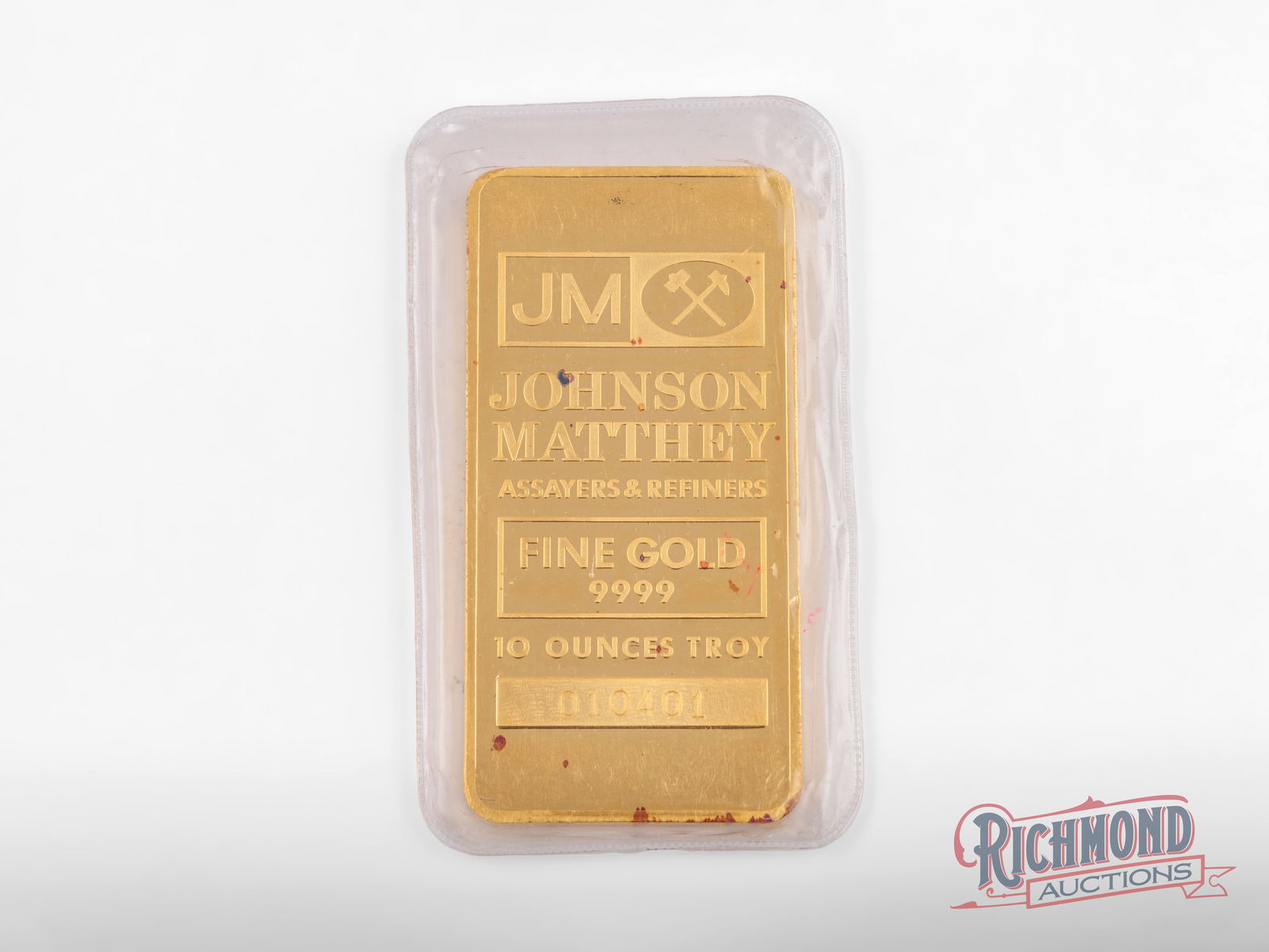 Johnson Matthey Assayers & Refiners 10 Troy Ounce Bullion (1 of 4)