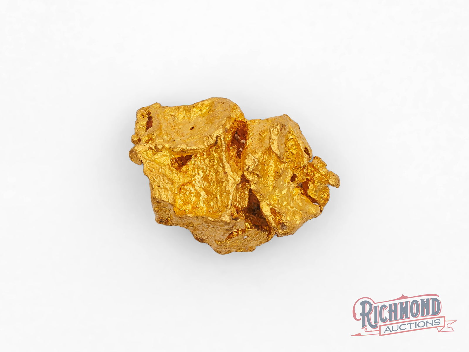 13.2g Crystalline Gold Nugget: This crystalline gold nugget was found in an incredibly remote part of the Pilbara region by a lifelong prospector. Living and working in this part of the outback demands resilience of the highest ord