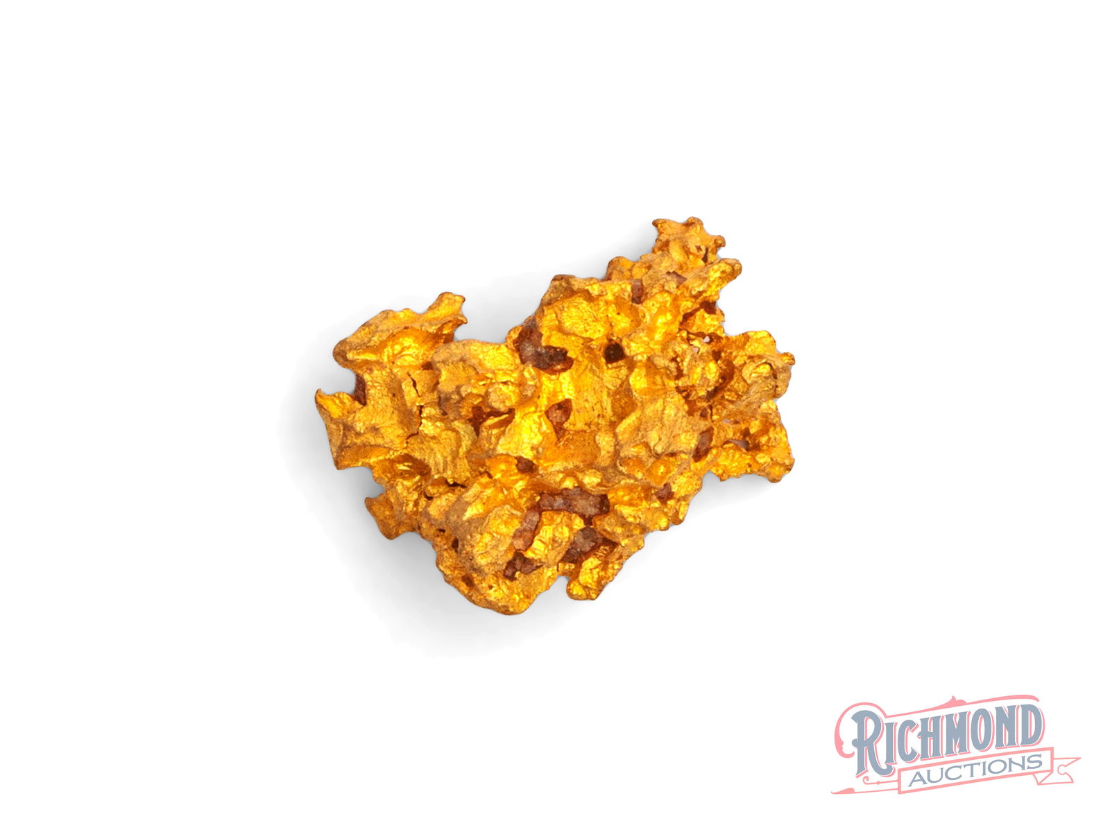 12g Inverted Crystal Structure Gold Nugget: This exceptional gold nugget features rare inverted crystal formations, a striking natural structure where the gold has grown inward, creating sharp geometry and depth that immediately sets it apart.