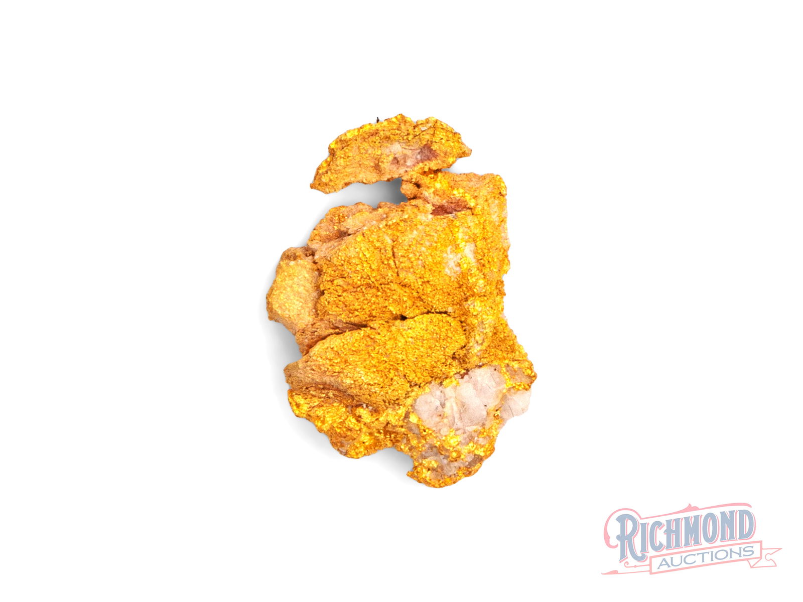 8g Rare Sponge Gold Nugget: This exceptionally rare gold nugget is known as sponge gold, one of the most unusual and sought-after natural gold formations. Instead of forming as a solid, compact mass, sponge gold develops with a