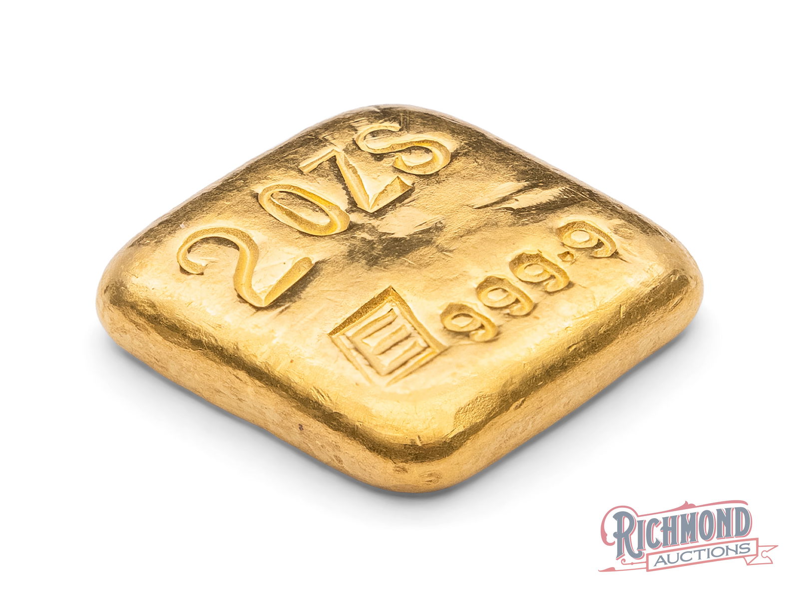 Early Engelhard 2 Ounce Gold Bar - 2