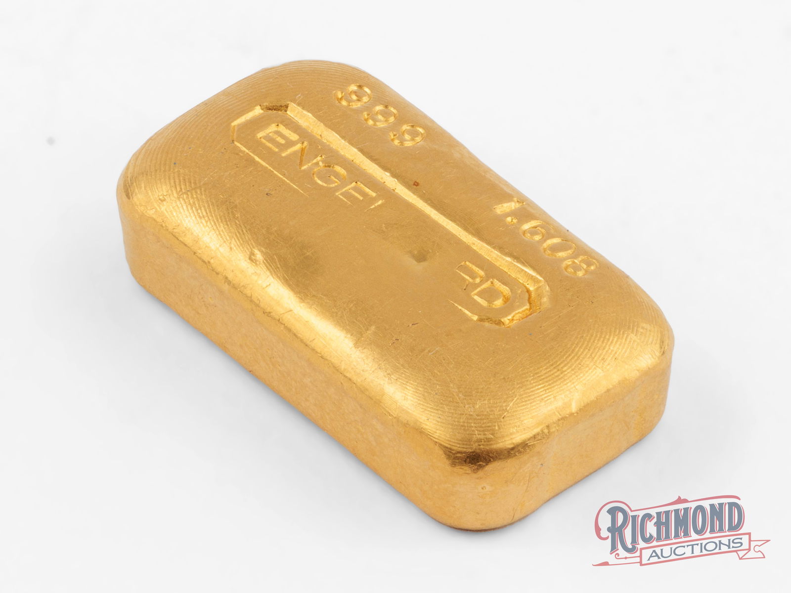 Ultra-Rare 50 Gram Engelhard Gold Bar With Foundry Mark - 2