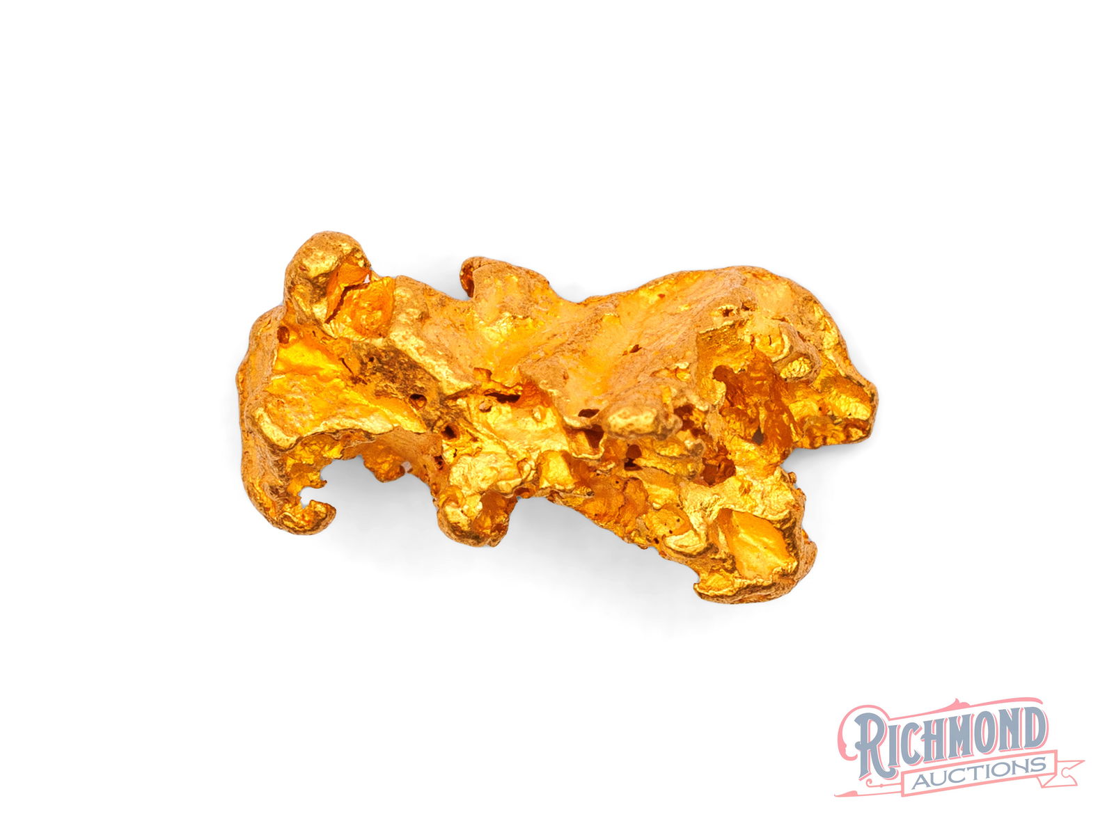 3.8g Natural Gold Nugget w/ Inverted Crystal Structure (1 of 2)