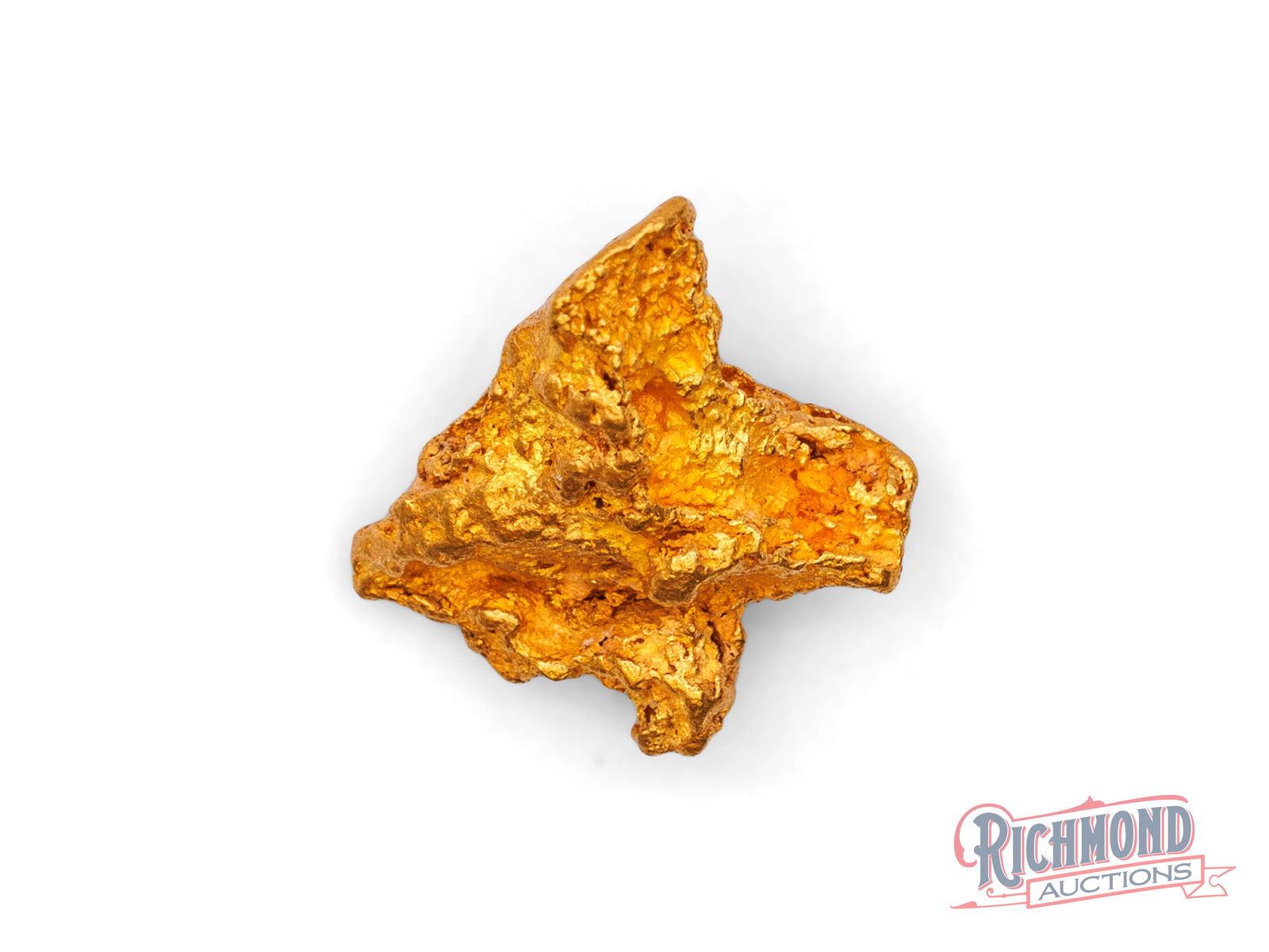 3.6 Natural Texas Gold Nugget: Locked in a vault since the 80s, found by a very successful prospector who has held onto them ever since, found in the remote outback of WA. Shaped like the State of Texas it has sharp edges, great lu