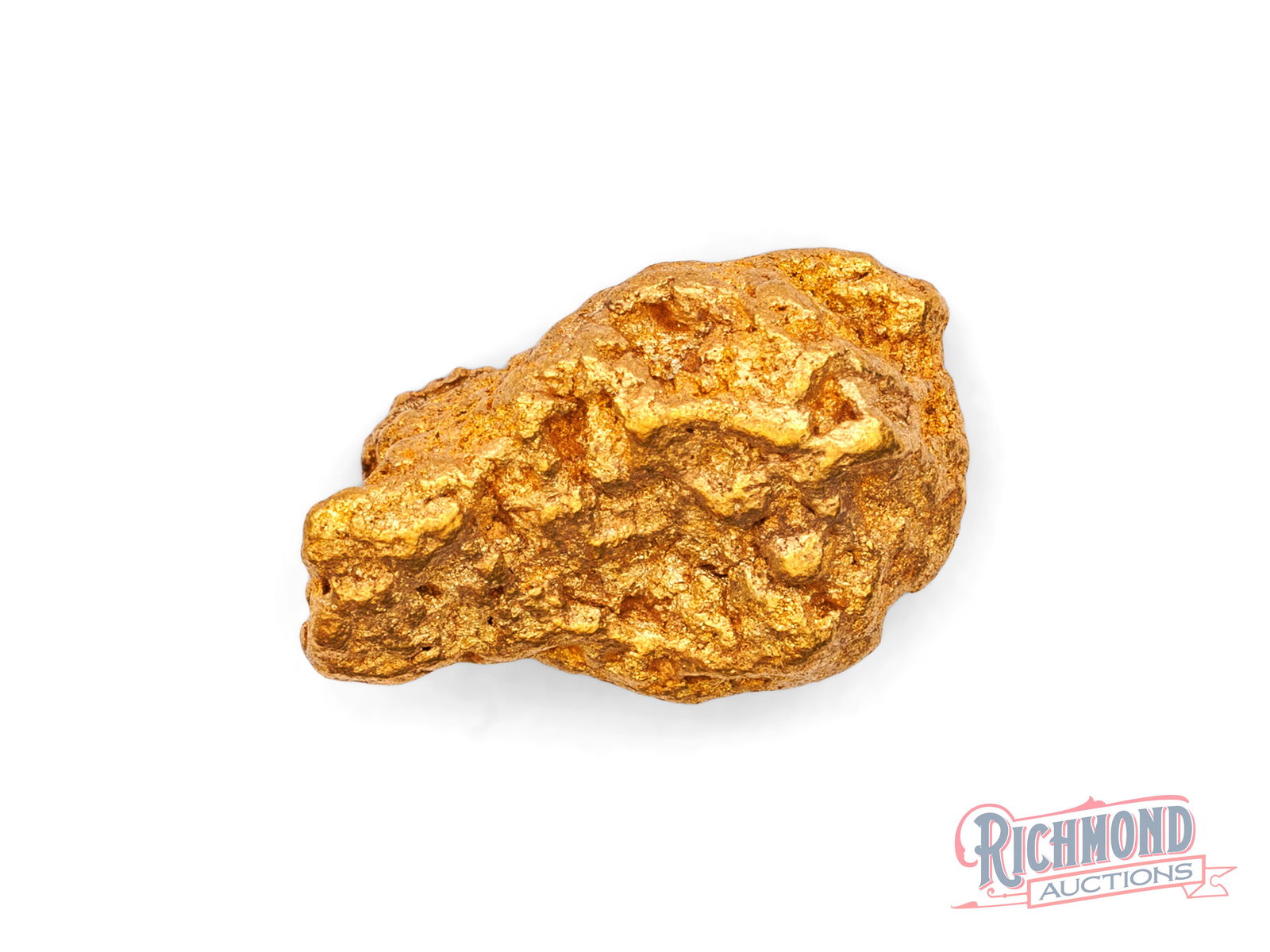 4.2g Natural Gold Nugget: Locked in a vault since the 80s, found by a very successful prospector who has held onto them ever since, found in the remote outback of WA, this nugget has interesting shapes and water worn edges. It