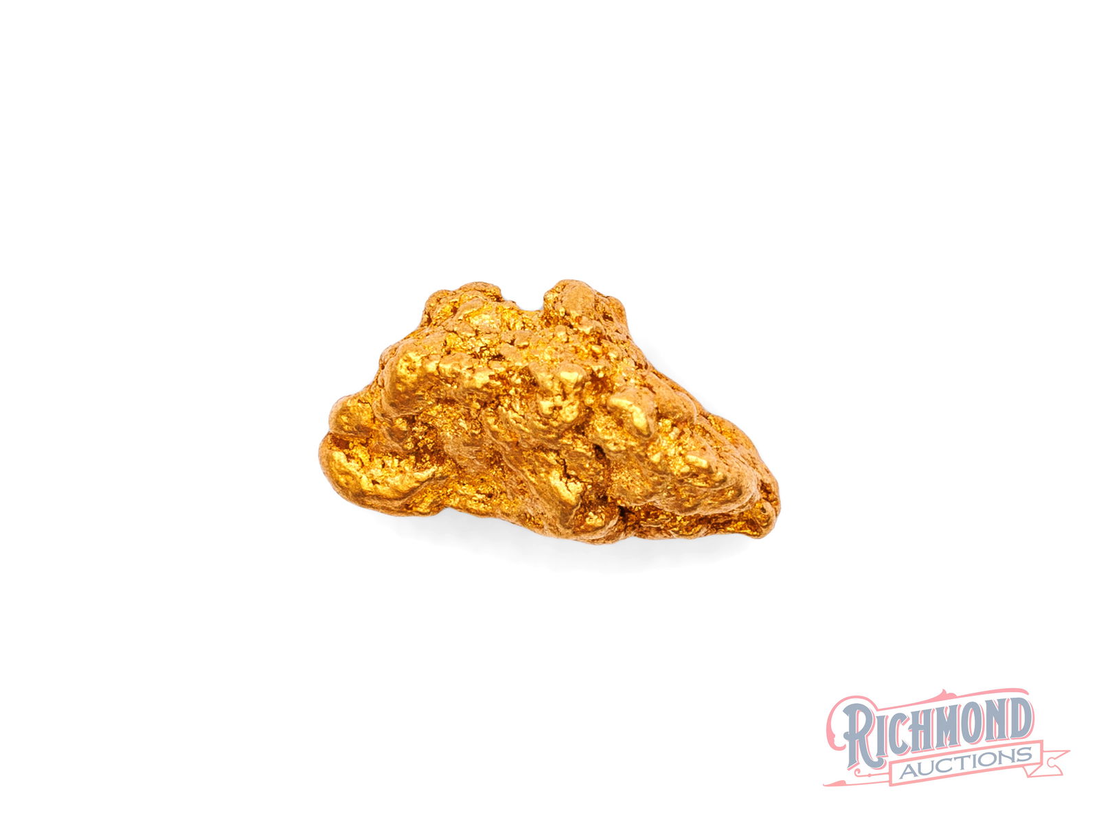 2.8g Natural Gold Nugget: Discovered by a very successful prospector in remote WA, this nugget has remained locked away for over forty years. Its water-worn shape tells the story of a nugget shaped by movement before discovery