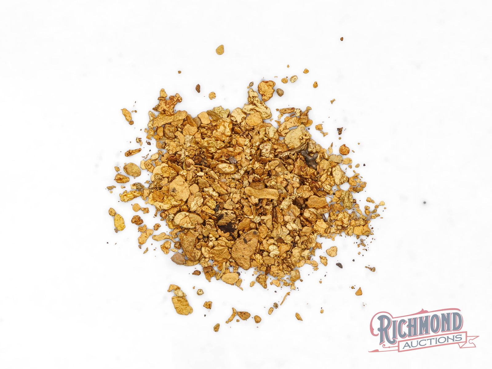 16.1g Parcel of Alluvial Gold Fines: This is a genuine parcel of North American alluvial gold, naturally released from its source and carried through a creek system where water has slowly shaped each piece. The result is soft, organic fo