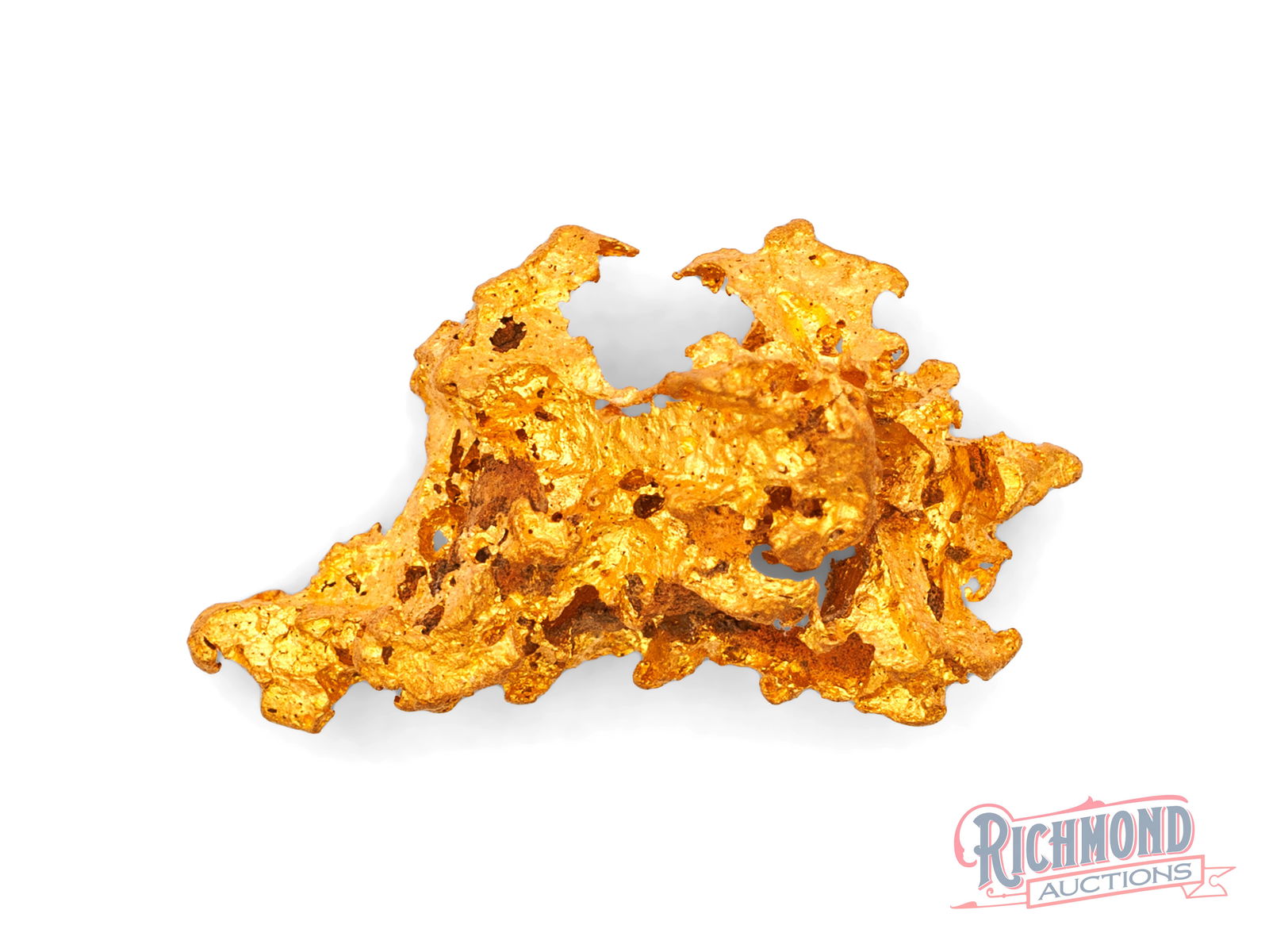 2.9g Natural Gold Nugget w/ Rare Inverted Crystals (1 of 2)