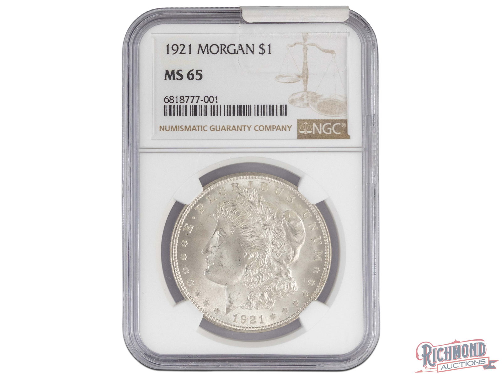 Difficult to Find 1921 Morgan Dollar in MS-65: Although the 1921 Morgan Dollar saw the highest mintages, it is also one of the most difficult to find in Gem Uncirculated conditions. Most of the 1921s are heavily circulated and poorly preserved. He