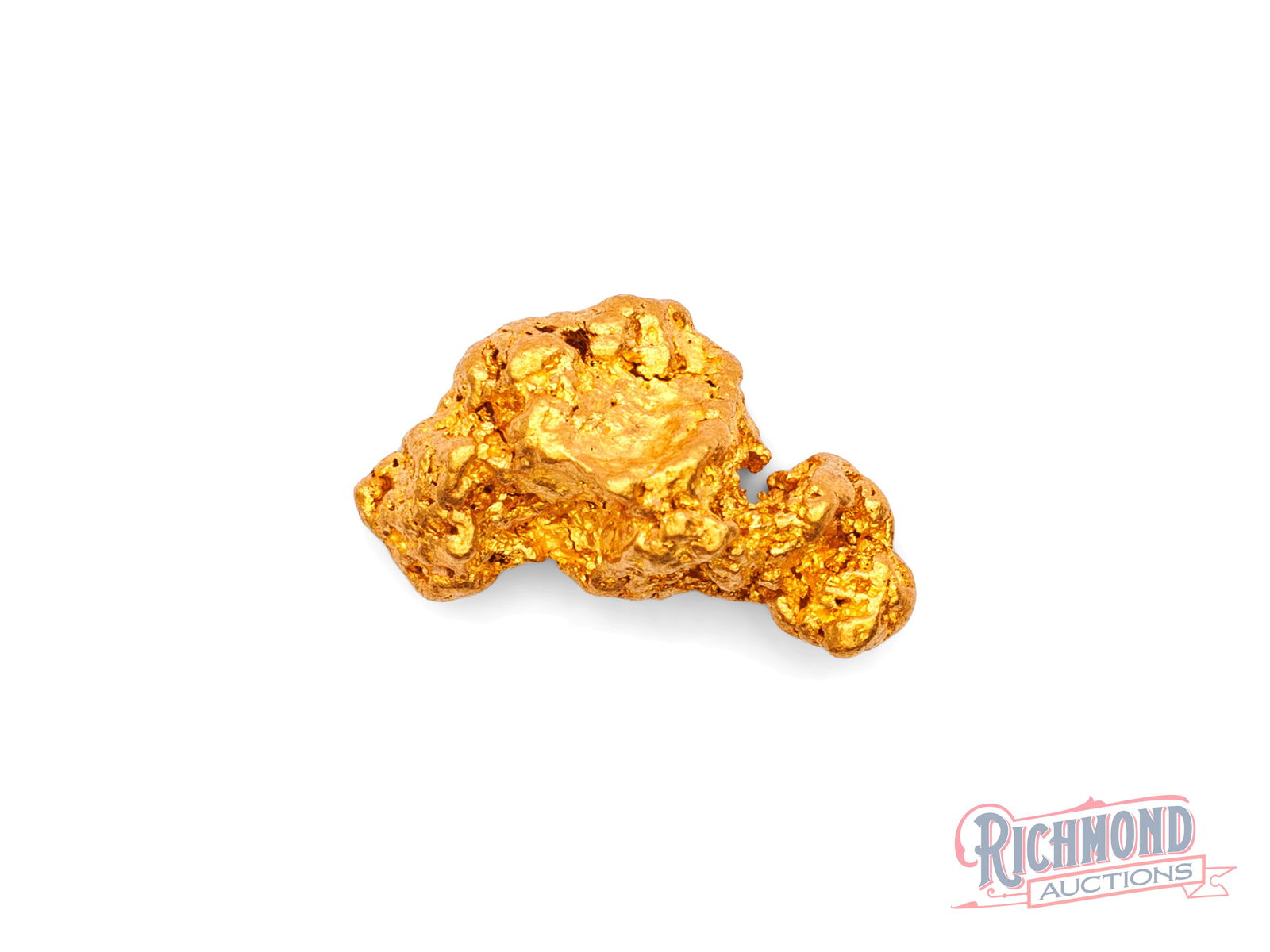 3.1g Natural Gold Nugget: This nugget was uncovered by a successful prospector in remote WA and locked away shortly after in the 80s. Its polished appearance tells the story of a nugget that travelled far before finally being