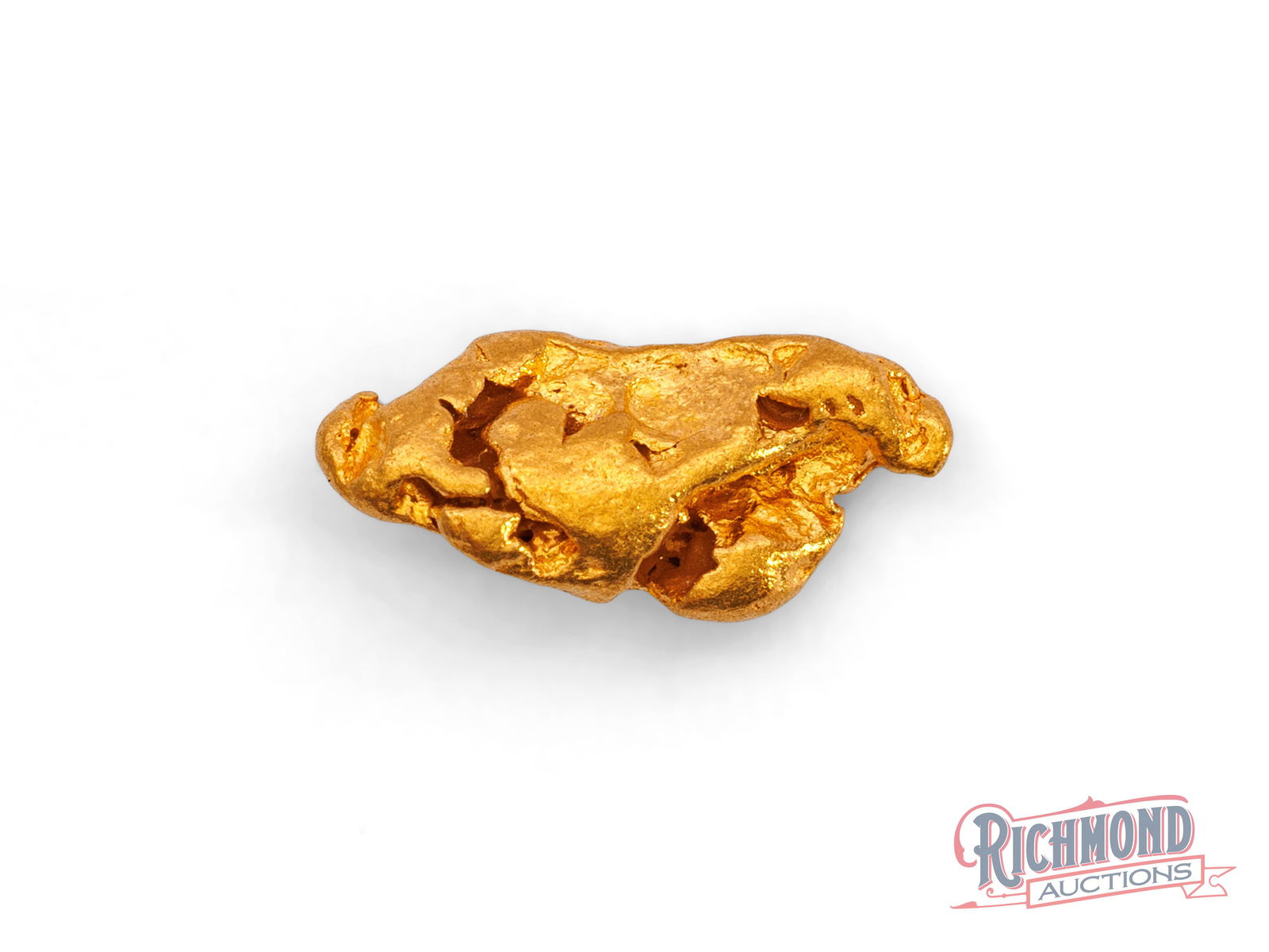 3.5g Natural Gold Nugget: Held in a vault since the 1980s, this nugget was uncovered by a seasoned prospector working remote Western Australian ground. Its polished, water-worn appearance speaks to a long and energetic journey