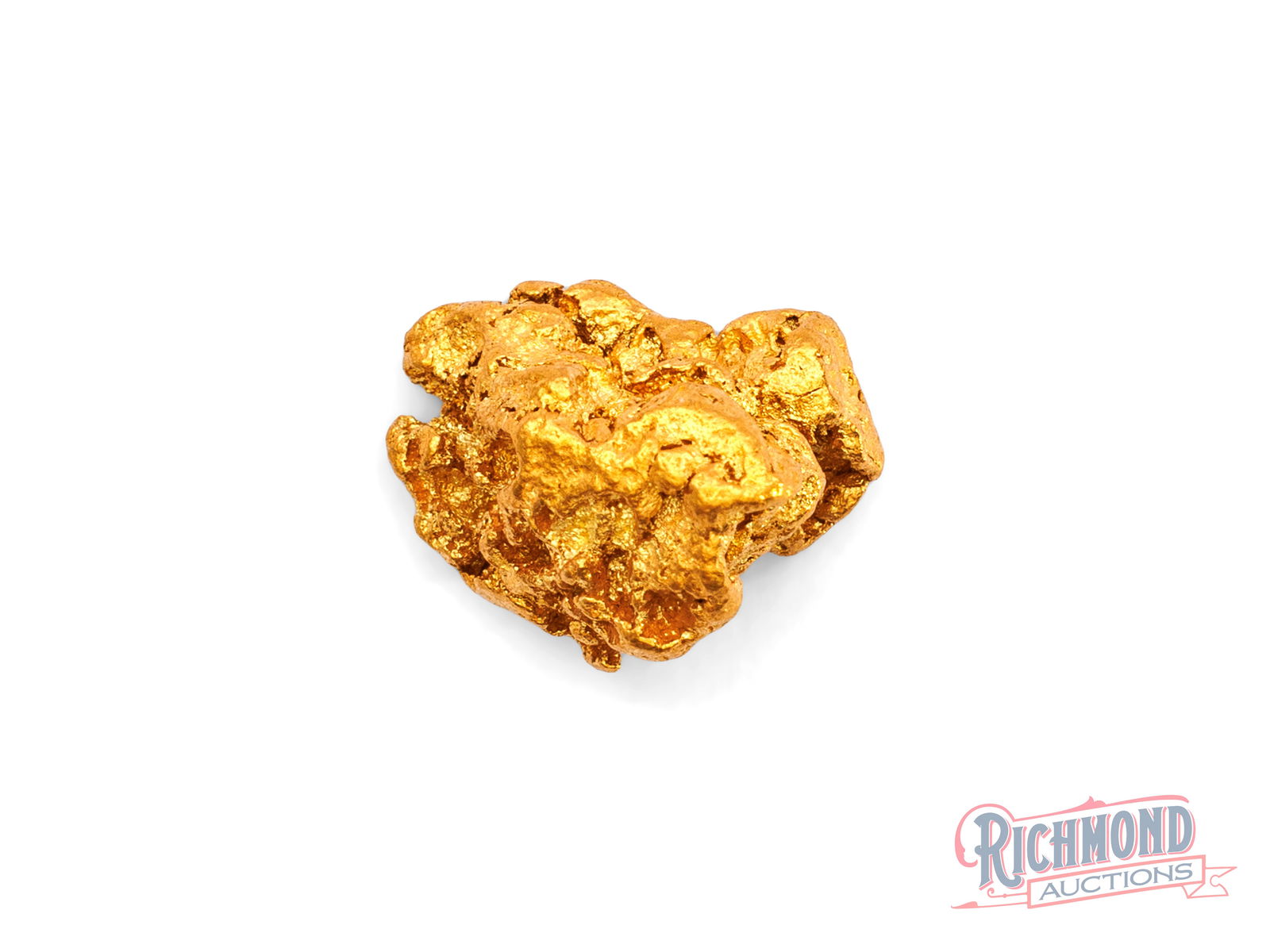 4.1g Natural Gold Nugget: Recovered from the remote WA outback decades ago, this nugget has remained privately held since the 1980s. Its water-worn character clearly shows it was shaped by movement through flowing water over t