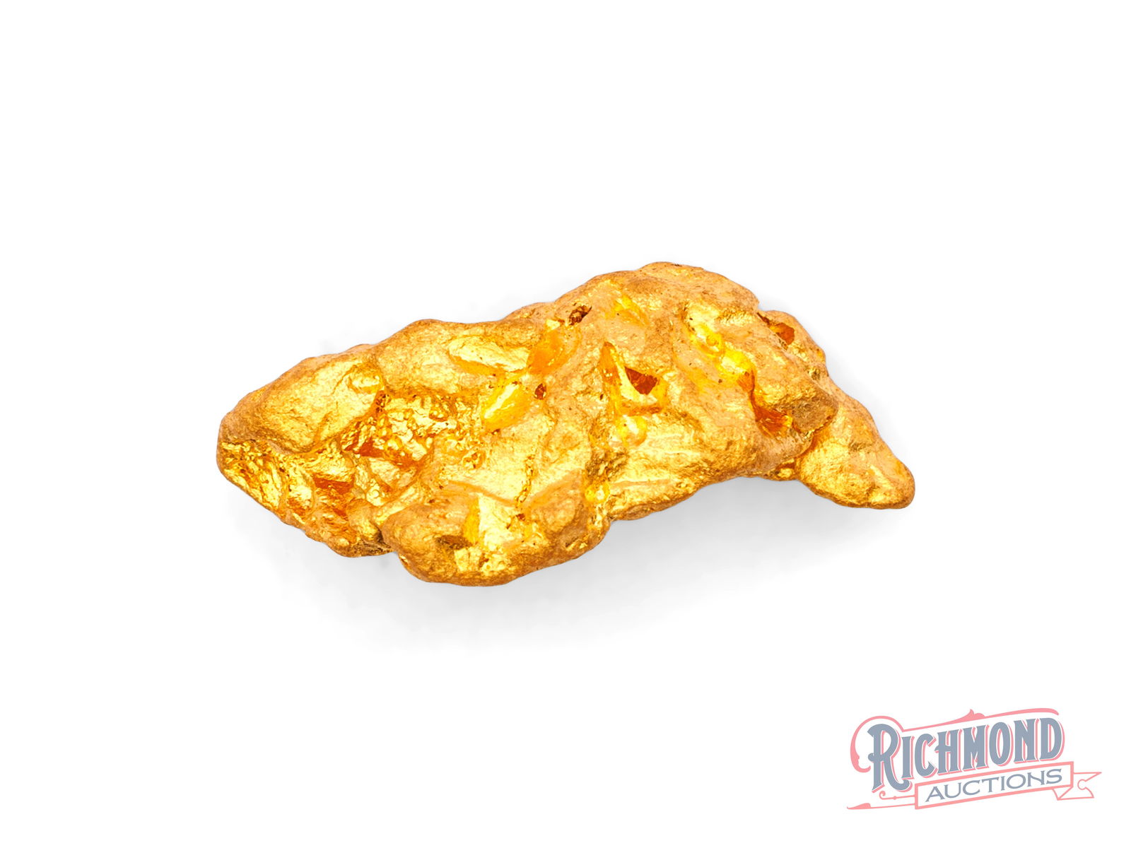 5g Natural Gold Nugget: Discovered near the surface in Victoria's Golden Triangle, this nugget showcases bright color and strong natural luster. The Golden Triangle is one of the most famous goldfields in the world, known fo