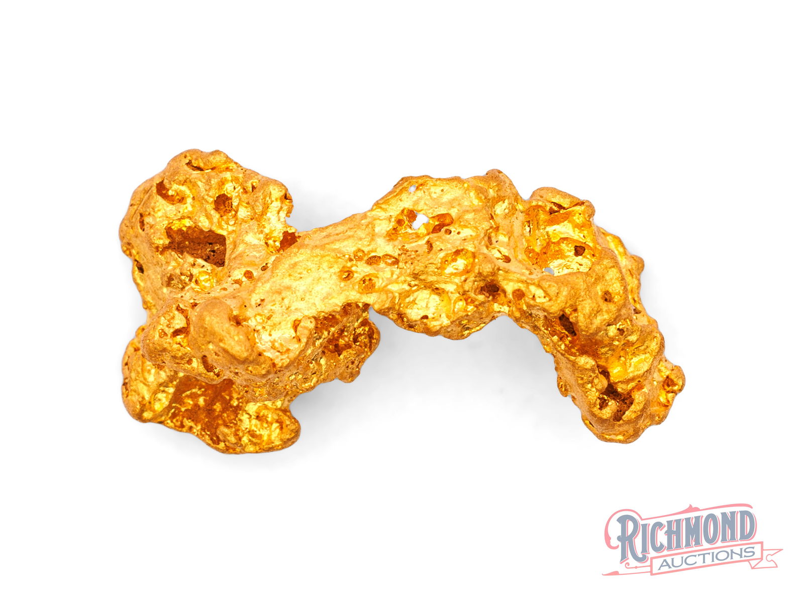 6.1g Natural Gold Nugget w/ Rare Inverted Crystals (1 of 2)