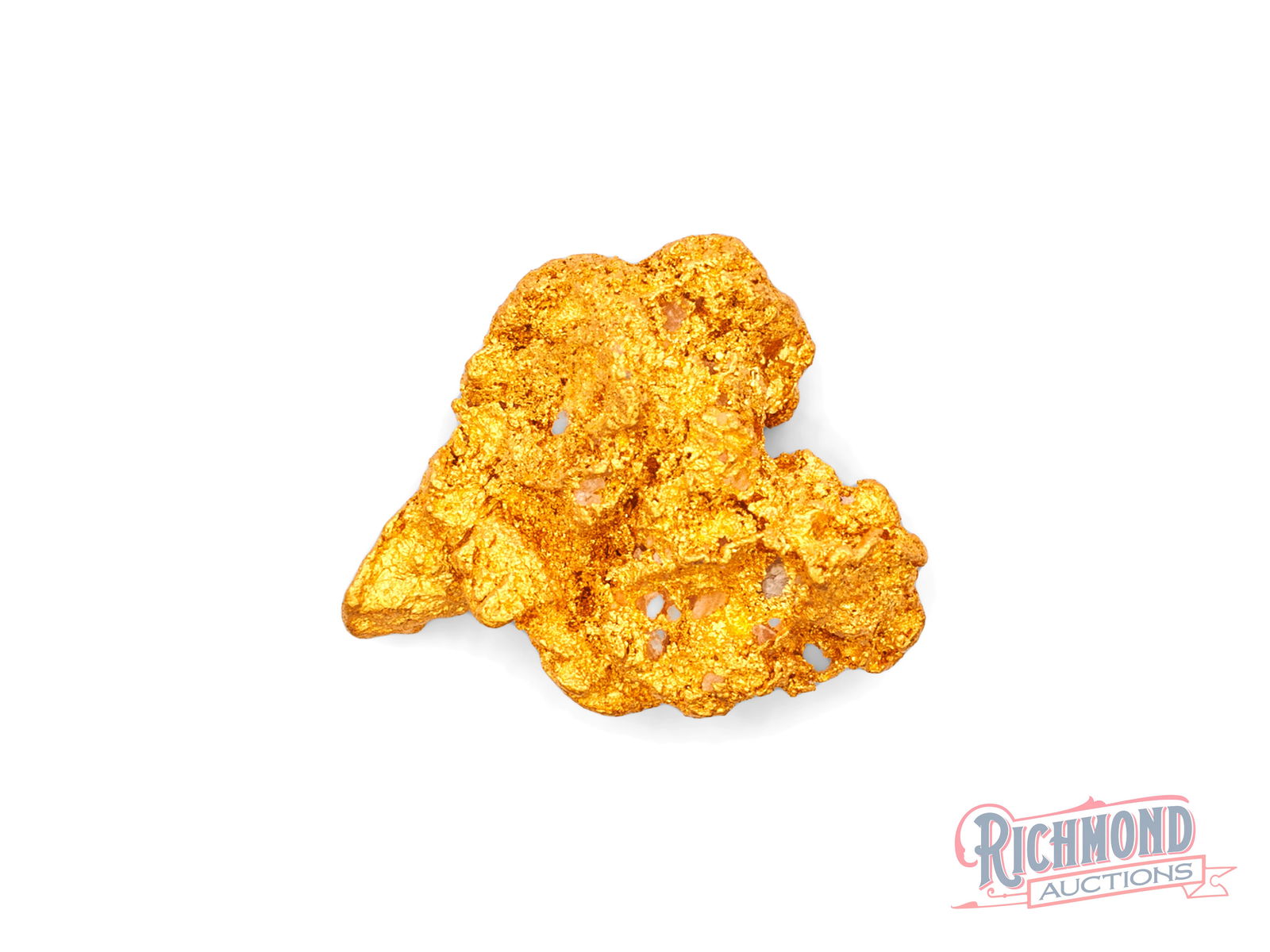 2.4g Natural Love Heart Gold Nugget: This Kalgoorlie nugget comes from shallow alluvial ground known for producing high-quality gold. Found by a small-time prospector, it boasts naturally smooth edges and strong purity. Shaped like a min
