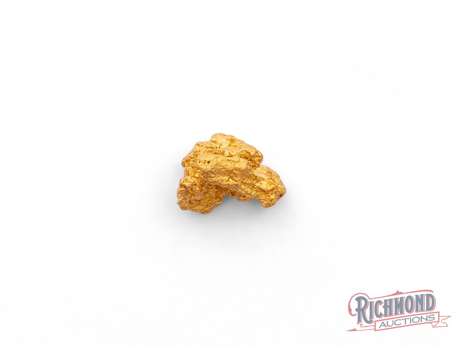 1g Natural Gold Nugget: Found by the Mahoney's during full-time prospecting in the legendary Kalgoorlie Goldfields, this alluvial gold nugget is entirely unique. Its shape and surface tell a story of natural formation, erosi