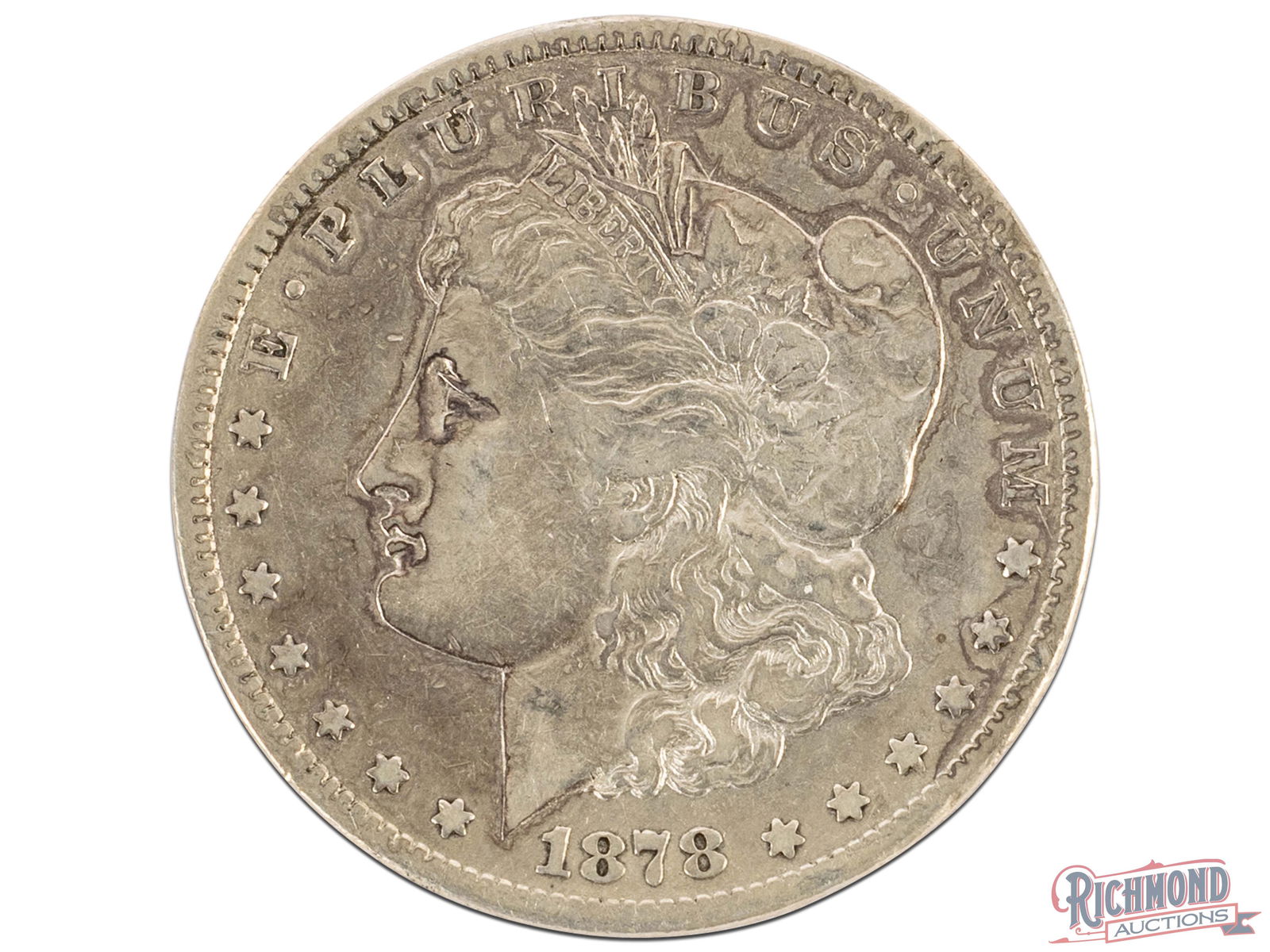 First Year Carson City Mint Morgan Silver Dollar: This 1878-CC $1 Morgan Silver Dollar should bring strong bids. 1878 was the first year of the Morgan Silver Dollars. Add on top of that the popularity of the Carson City Mint, and that creates a very