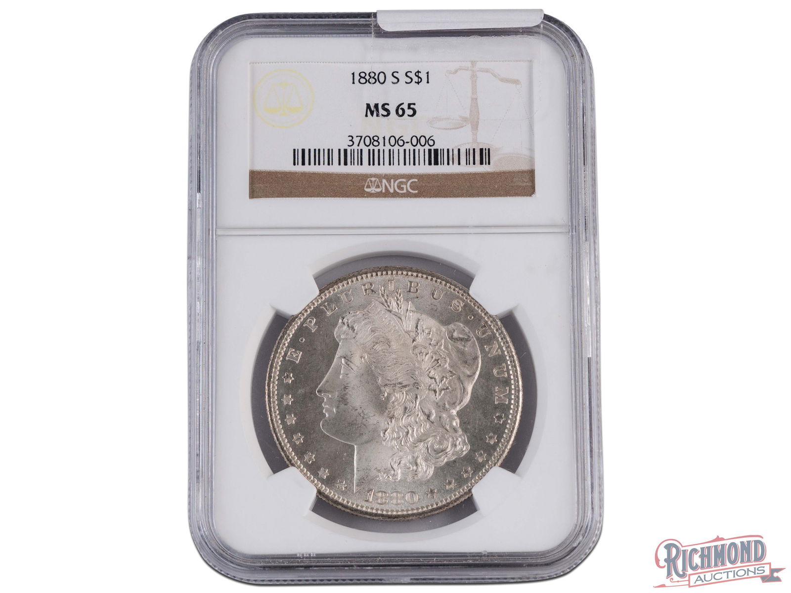 1865 Two Cent Copper Piece in Uncirculated Condition (1 of 2)