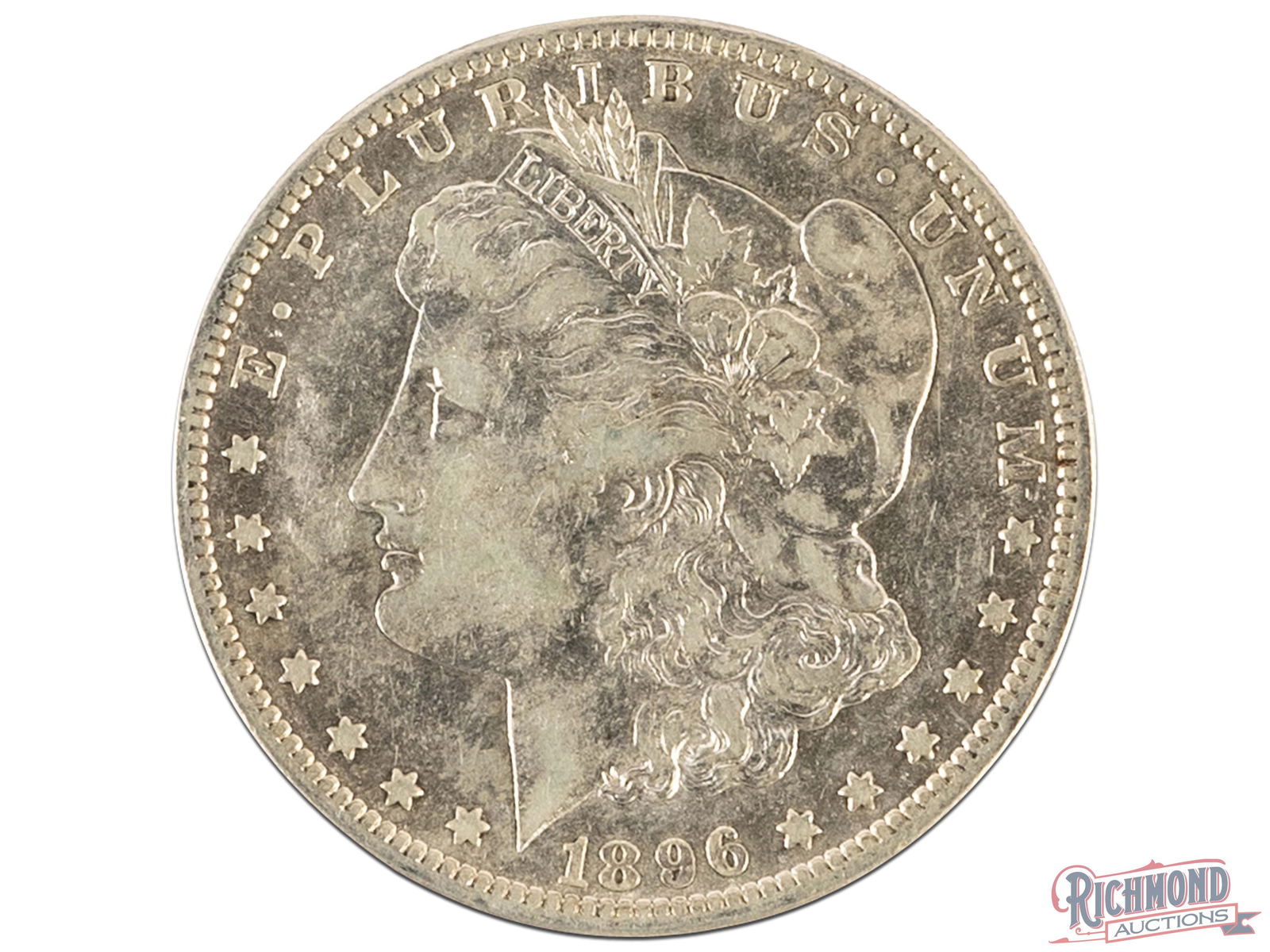 1896-S Silver Morgan Dollar in Fine Condition (1 of 2)