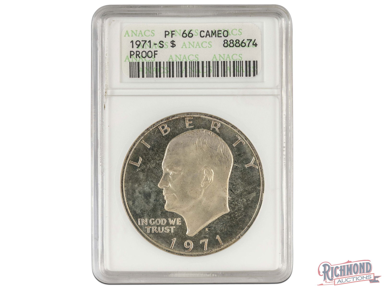 Proof 40% Silver Eisenhower Dollar from 1971 (1 of 2)