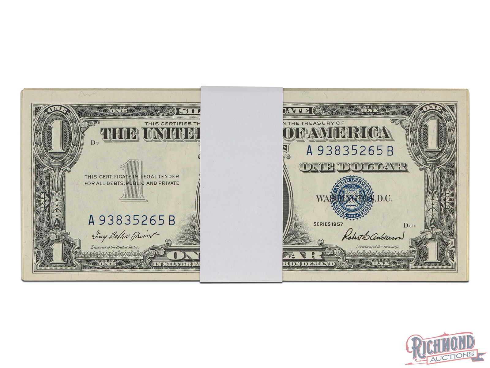 Series 1957 $1 Silver Certification "Pack" (1 of 4)