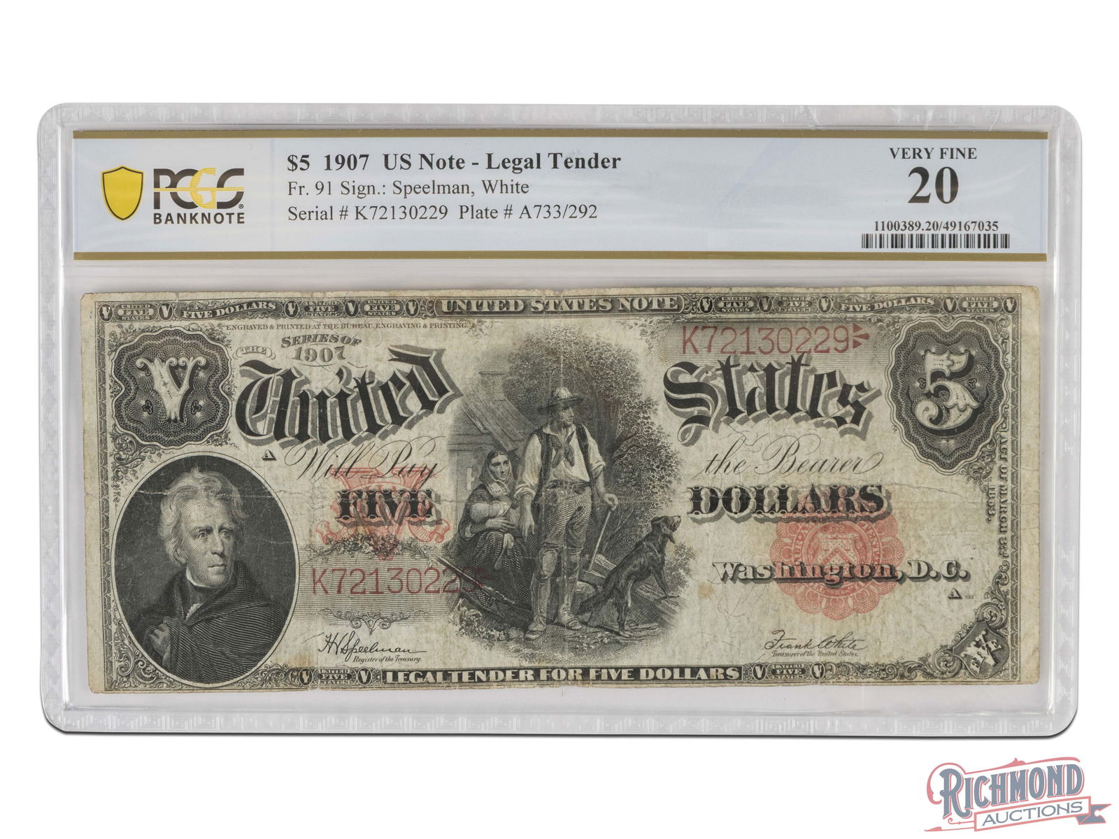 Always In Demand Series 1907 $5 Woodchopper (1 of 2)