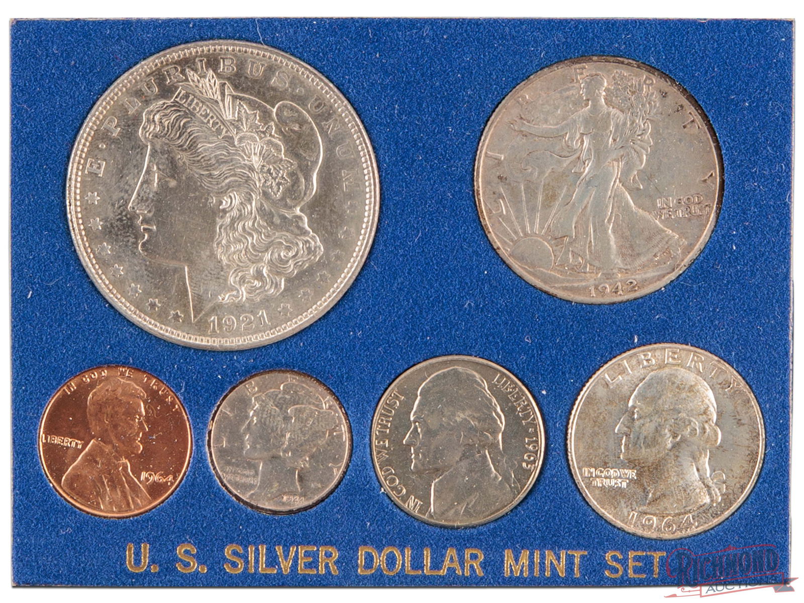 Various Date United States Mint Set Including a Morgan Silver Dollar (1 of 2)