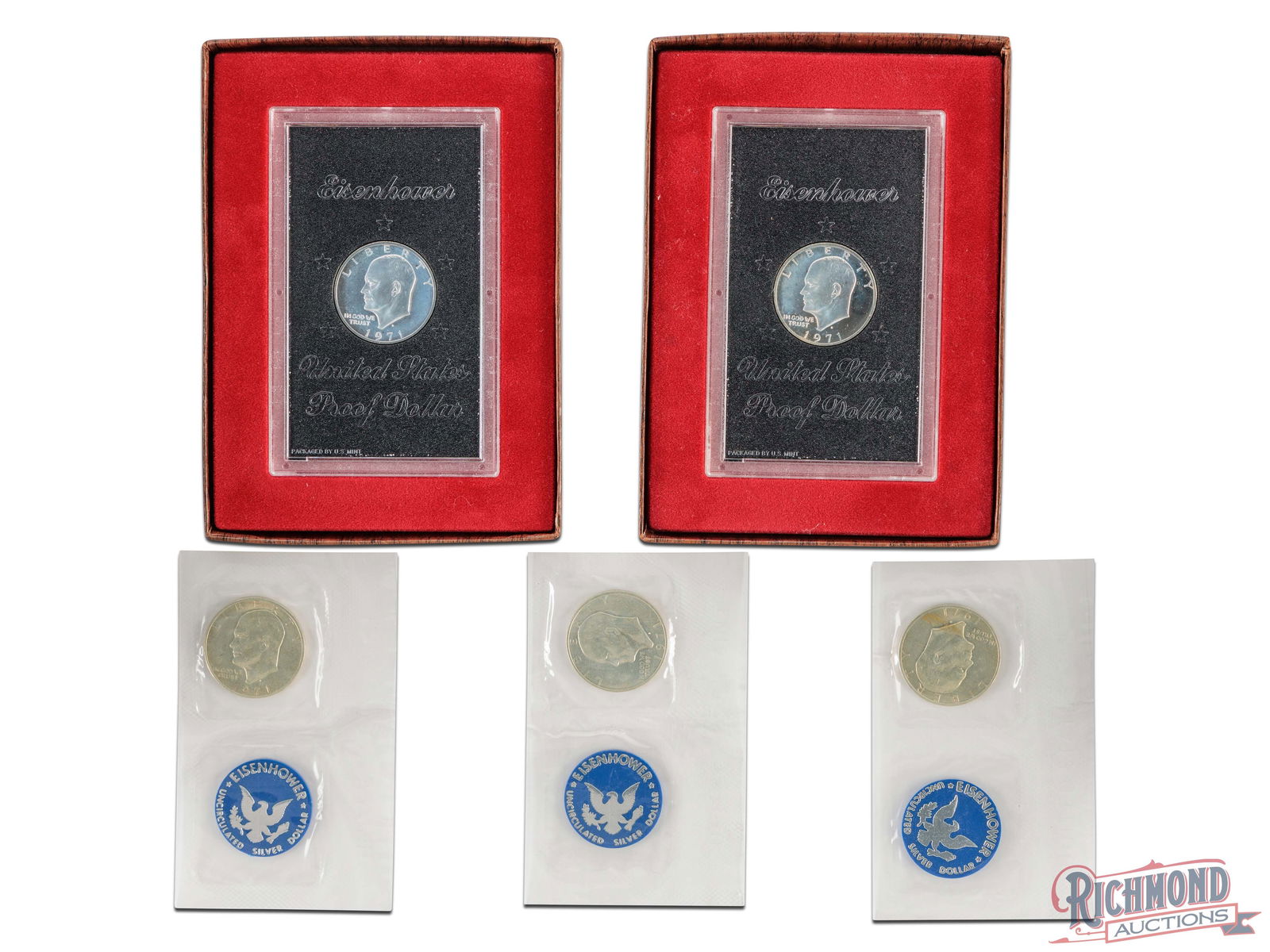 Lot of 3 Silver Eisenhower Dollars (1 of 3)