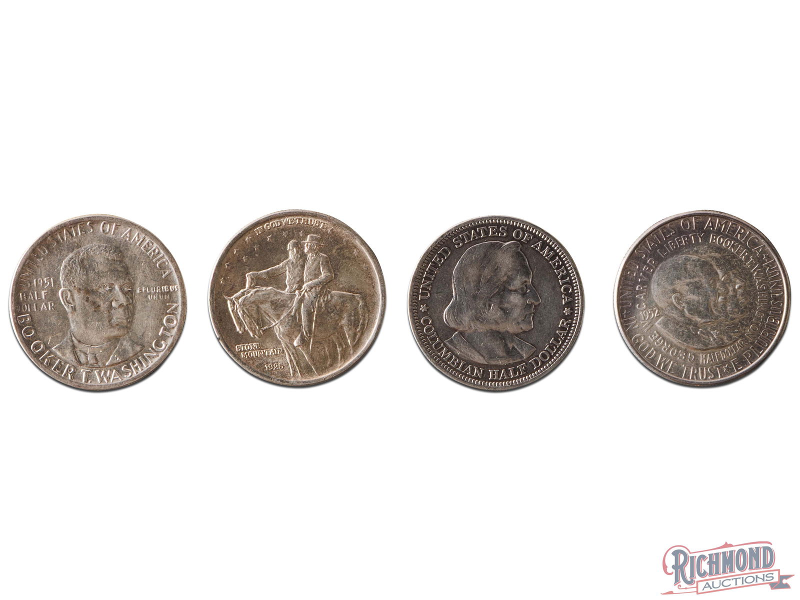 Lot of 4 Commemorative Half Dollars (1 of 2)