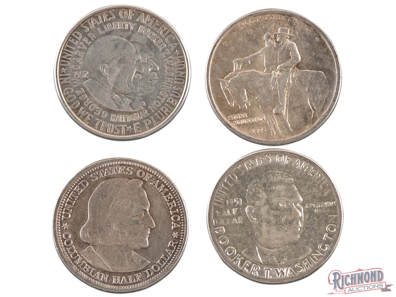 Lot of 4 Commemorative Half Dollars (1 of 2)