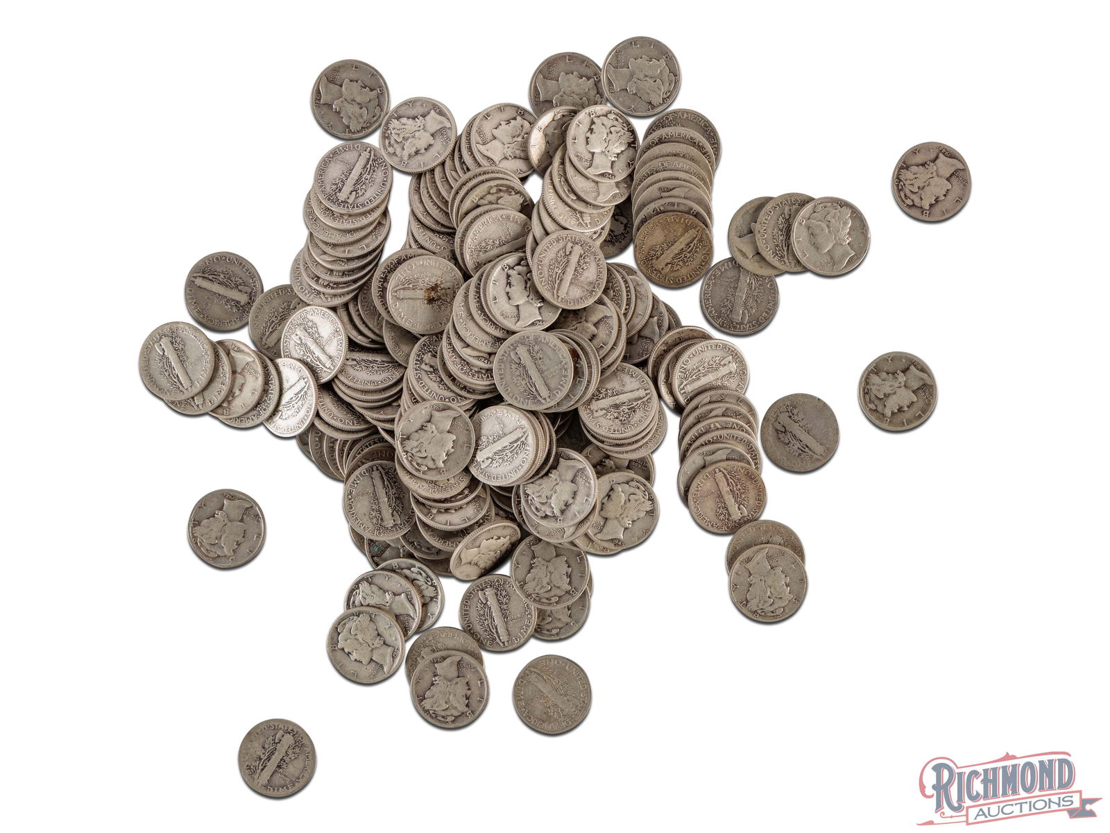 200 Silver Mercury Dimes (1 of 2)