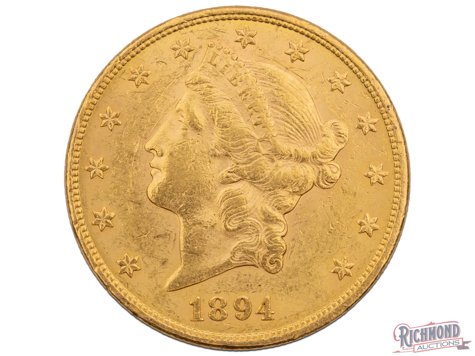 Uncirculated 1894 $20 Liberty Head Gold Double Eagle (1 of 2)