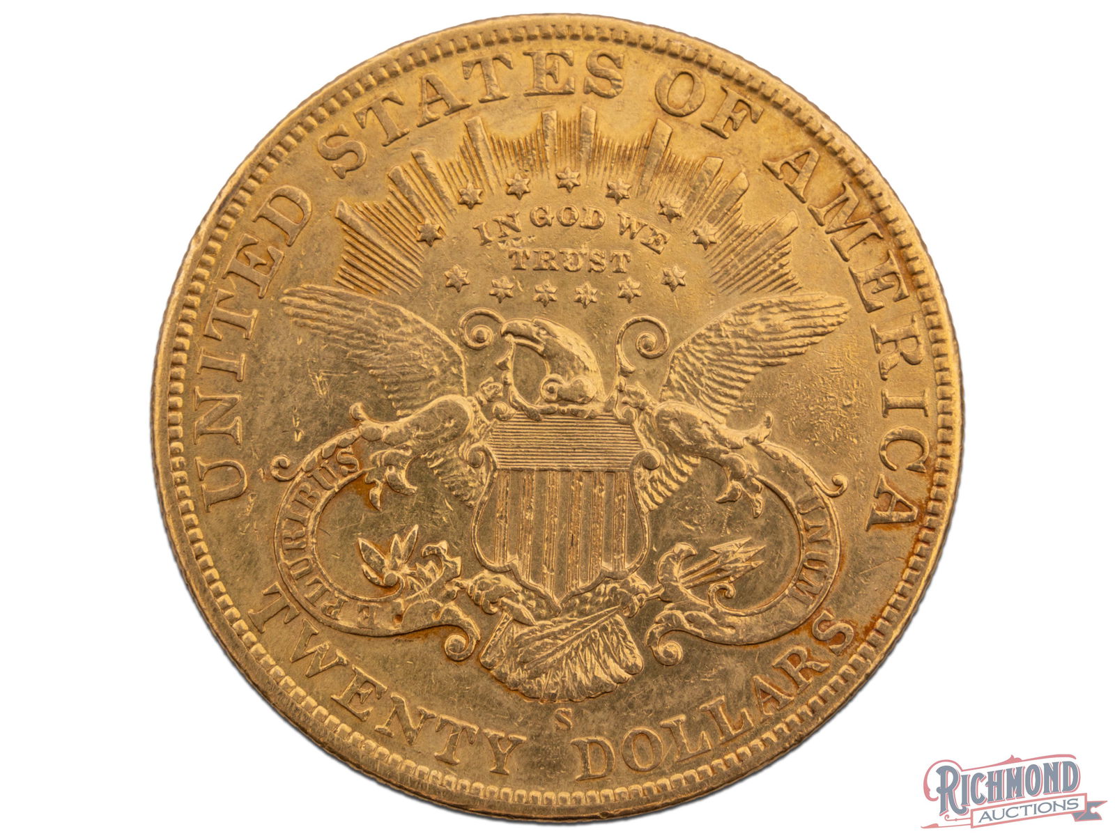 Uncommon 1901-S $20 Liberty Head Double Eagle in Extremely Fine Condition - 2