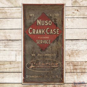 Early Standard Oil Co. Nuso Crank-Case Service Polarine for Motor Cars 36" Canvas Banner