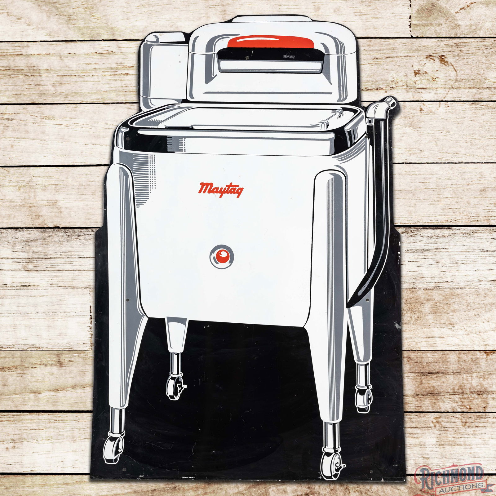 Maytag Washing Machines 6' Die Cut Single Sided Tin Sign (1 of 3)