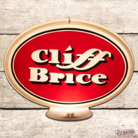 Nice Cliff Brice Gasoline Complete Oval Capco Gas Pump Globe