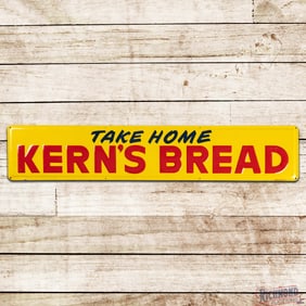 1959 Take Home Kern's Bread Emb. Single Sided Tin Sign
