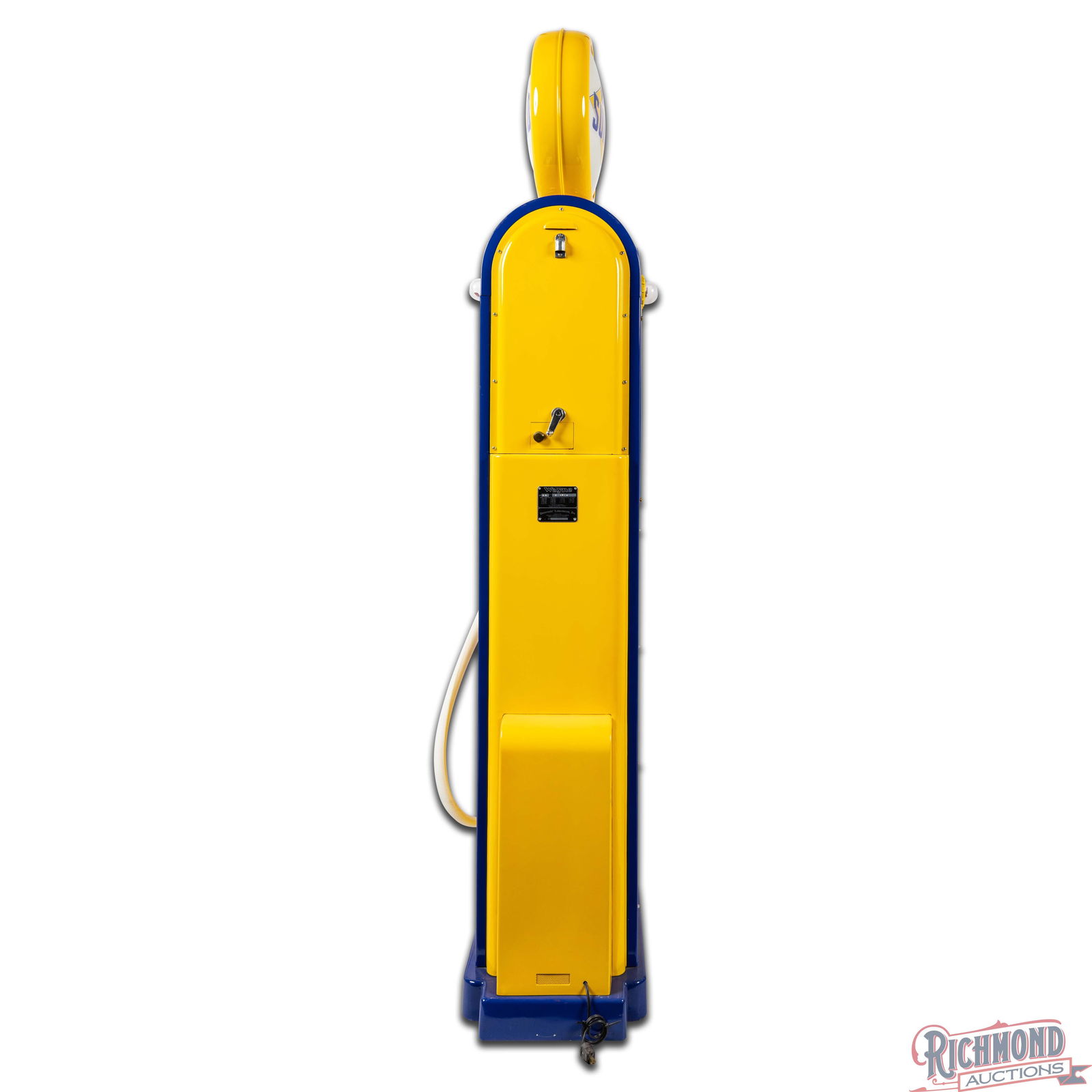 Amazing Wayne Model #60 Computing Gas Pump Restored Blue Sunoco - 4