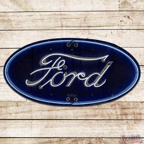 Ford Automobiles 6' Single Sided Porcelain Factory Neon Sign